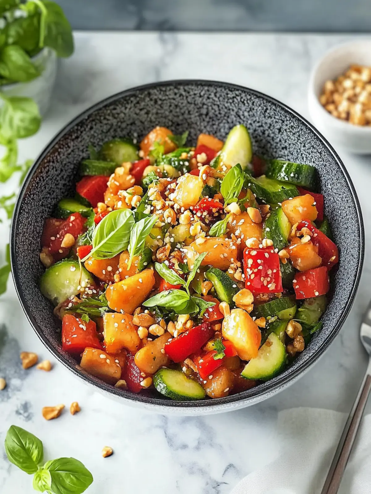 Einfache Gemüsepfanne mit Erdnusssauce zum Verlieben lecker 2 Einfache Gemüsepfanne mit Erdnusssauce