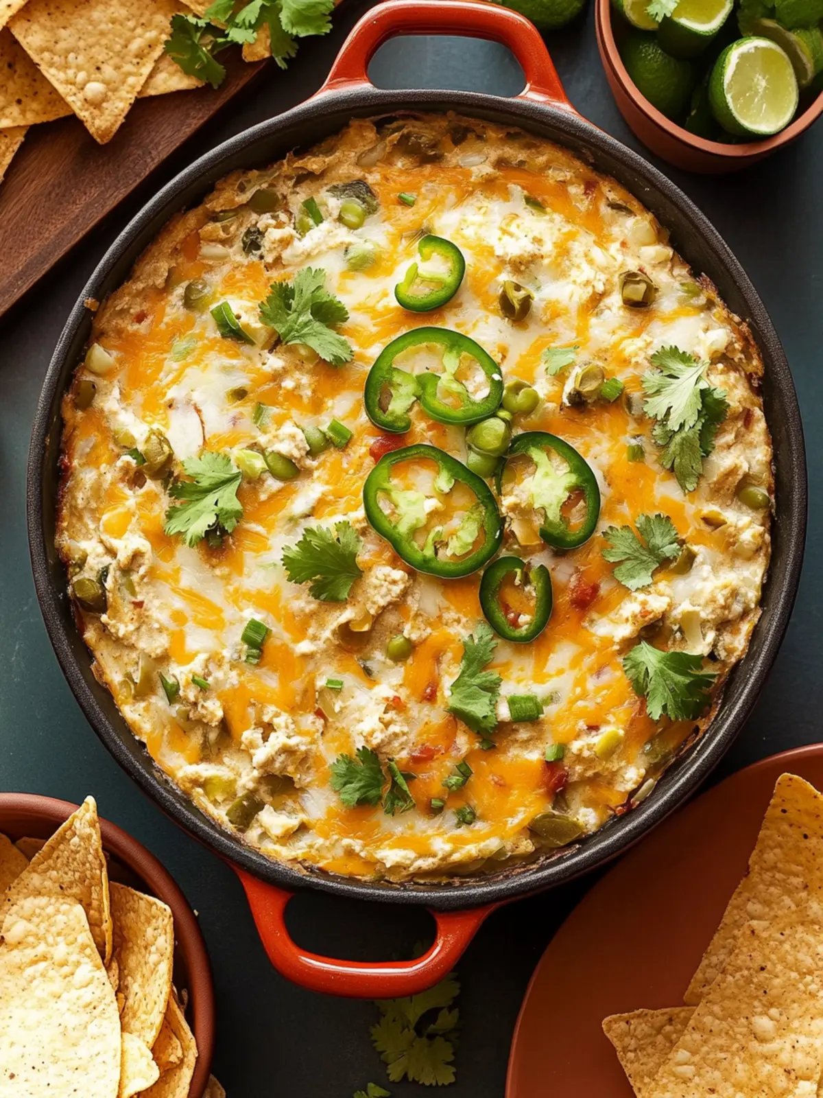 Grüner Chili Hühnchen Enchilada Dip – Der perfekte Partyhit 3 Grüner Chili Hühnchen Enchilada Dip