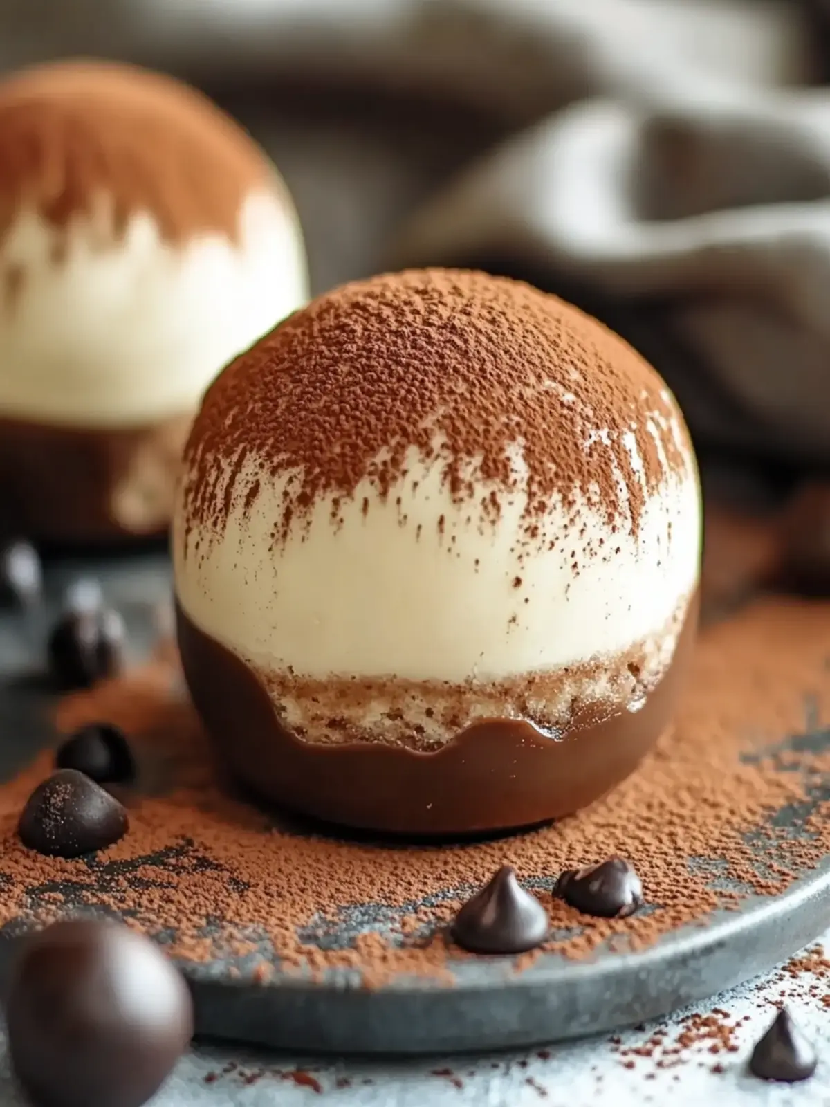 Verführerische Tiramisu-Bällchen: Köstliche Kaffeenascherei 4 Tiramisu-Bällchen