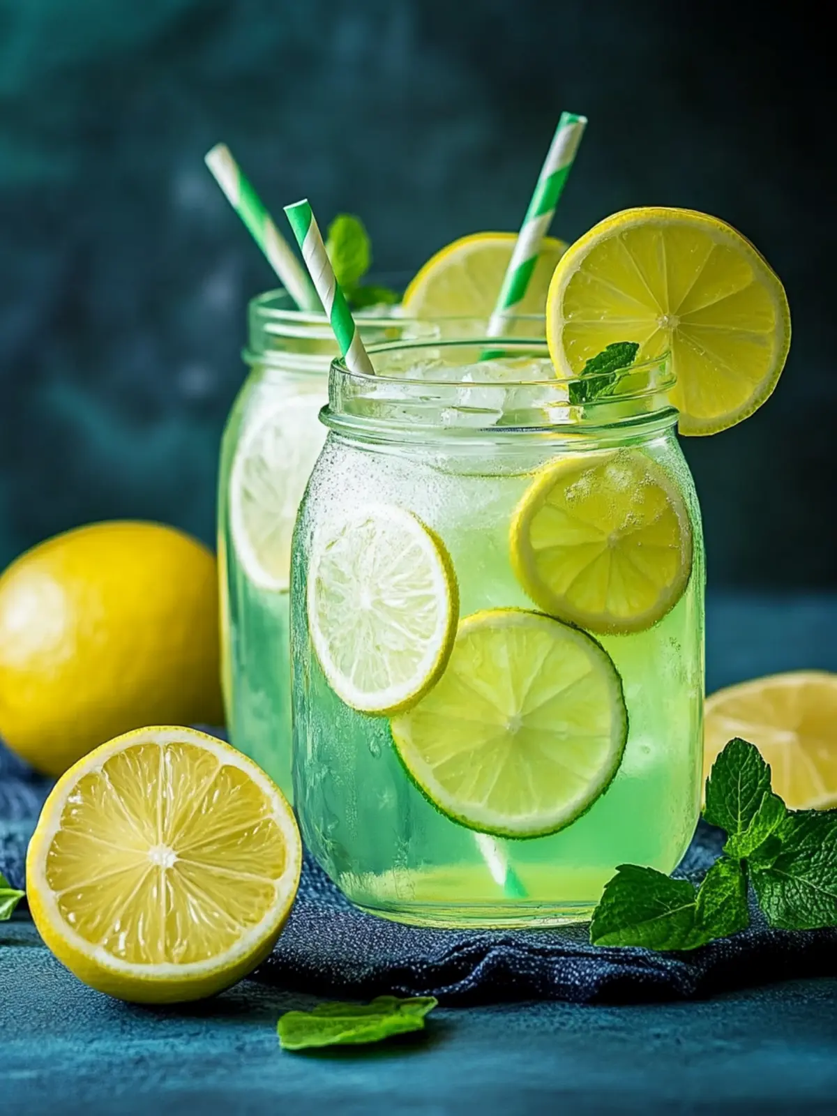 Leuchtende Limettenlimonade: Erfrischender Genuss für den Sommer 2 Leuchtende Limettenlimonade
