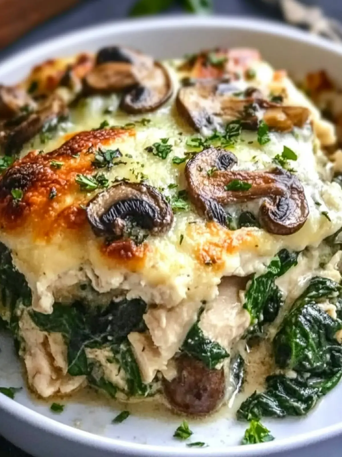 Delicious Low Carb Hähnchen Spinat Pilz Auflauf für Genuss ohne Reue 3 Delicious Low Carb Chicken Spinach Mushroom Casserole