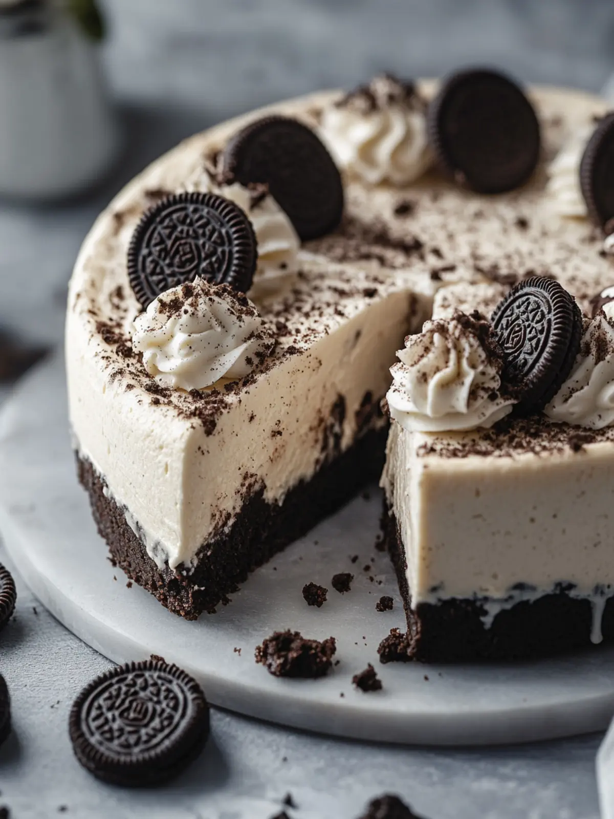 No-Bake Oreo Käsekuchen: Das köstliche Dessert ohne Backen 3 No-Bake Oreo Käsekuchen