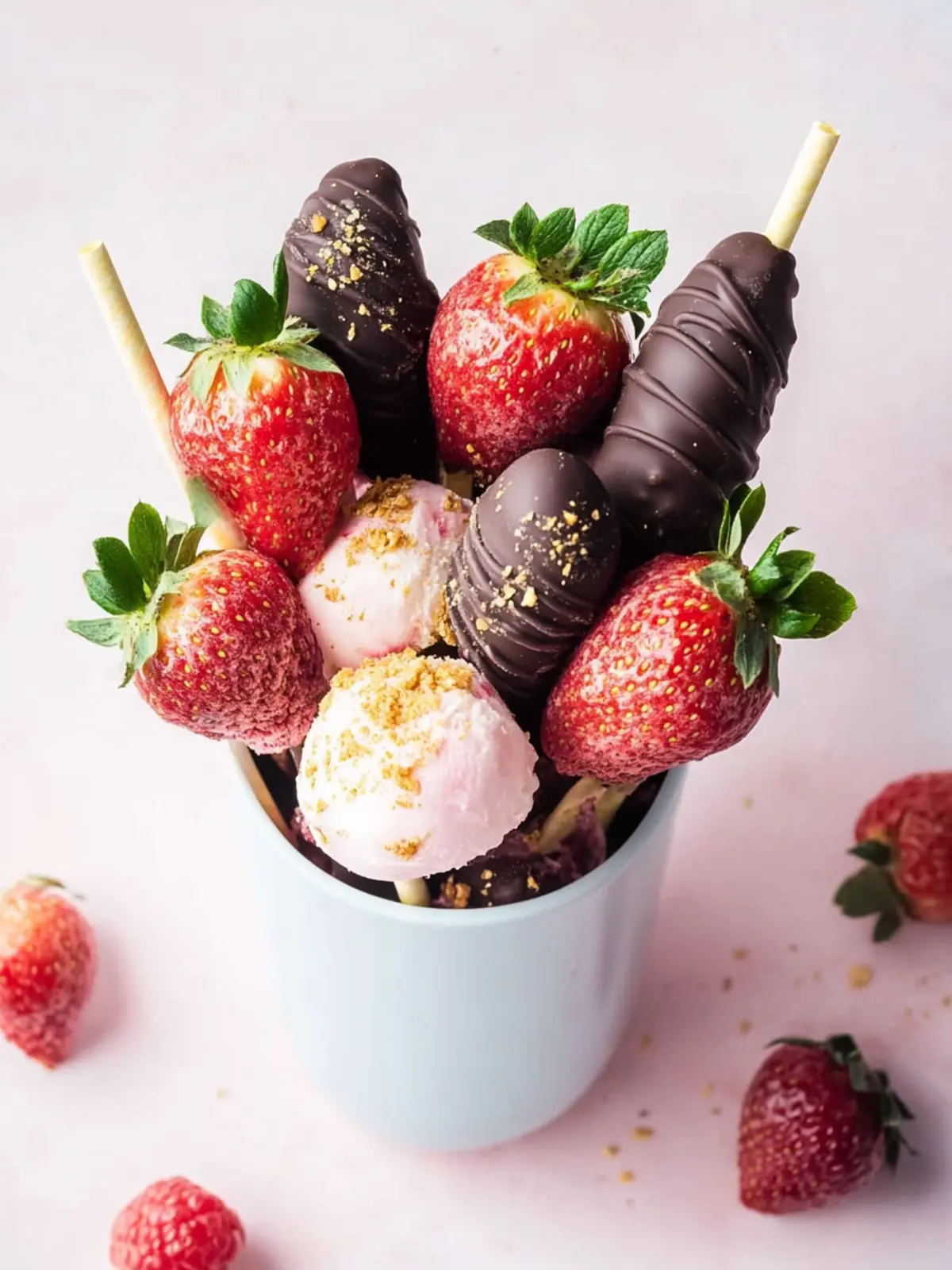 Schokoladen-Erdbeerenstrauß: Süße Überraschung für jeden Anlass 2 Schokoladen-Erdbeerenstrauß