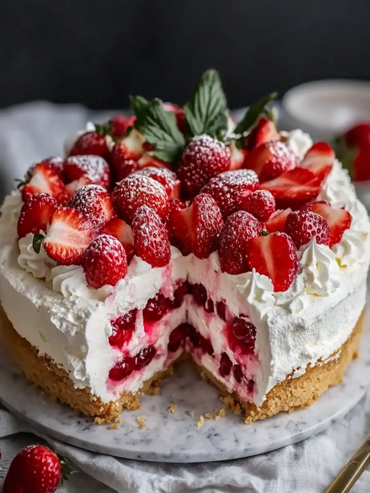 Luftige Erdbeercremetorte: Der perfekte Genuss für Feiern 3 Erdbeercremetorte