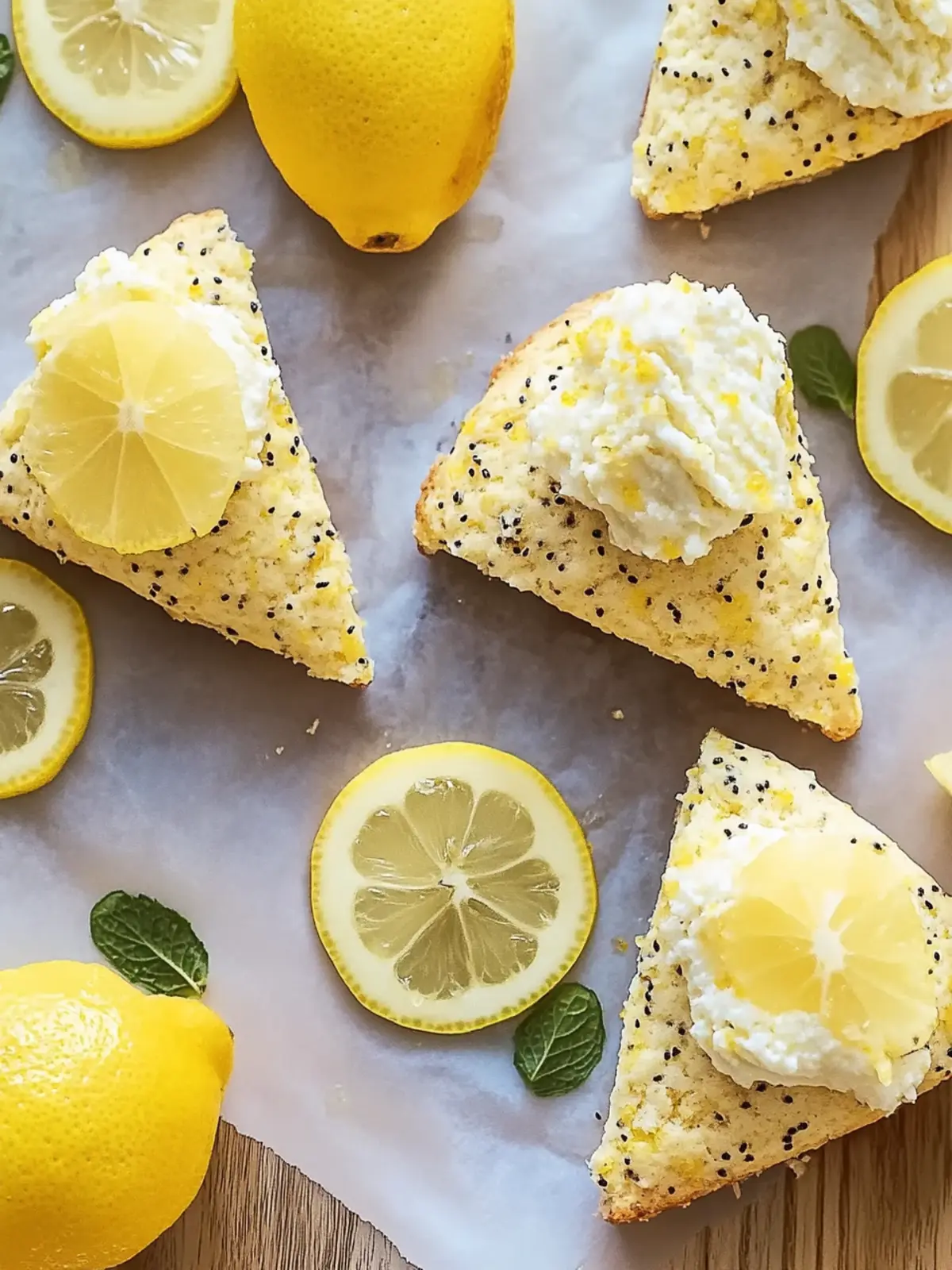 Zitronen-Mohn-Scones – Himmlisch saftig und einfach lecker 2 Zitronen-Mohn-Scones