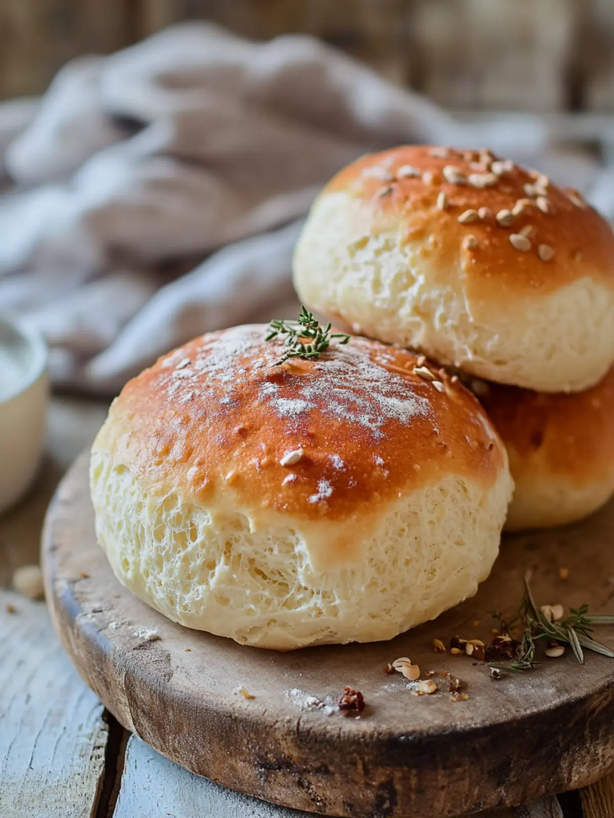 kalorienarme Quarkbrötchen