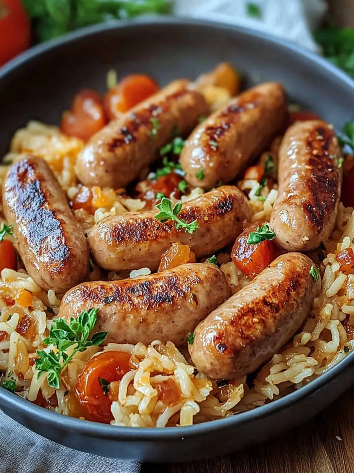 Wurst Reis Pfanne: Schnelles Rezept für herzhaften Genuss 3 Wurst Reis Pfanne