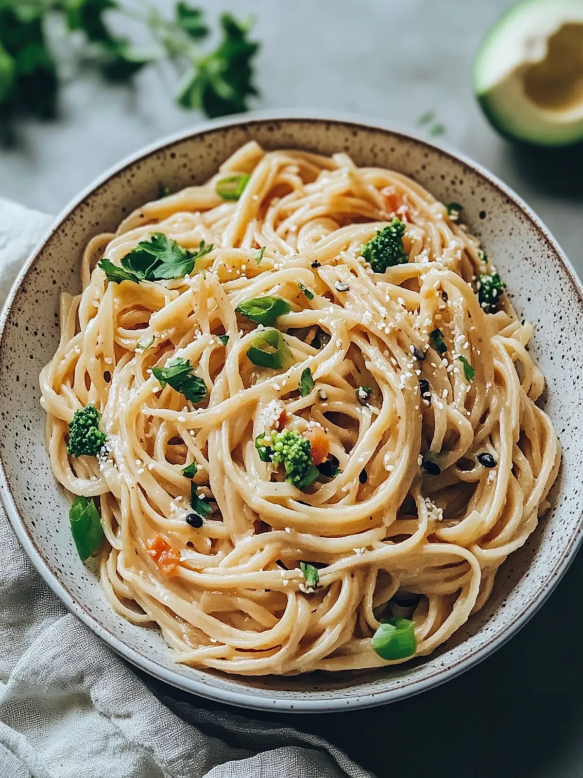 Scharfe vegane Tahini-Nudeln für ein schnelles Geschmackserlebnis 4 Scharfe vegane Tahini-Nudeln