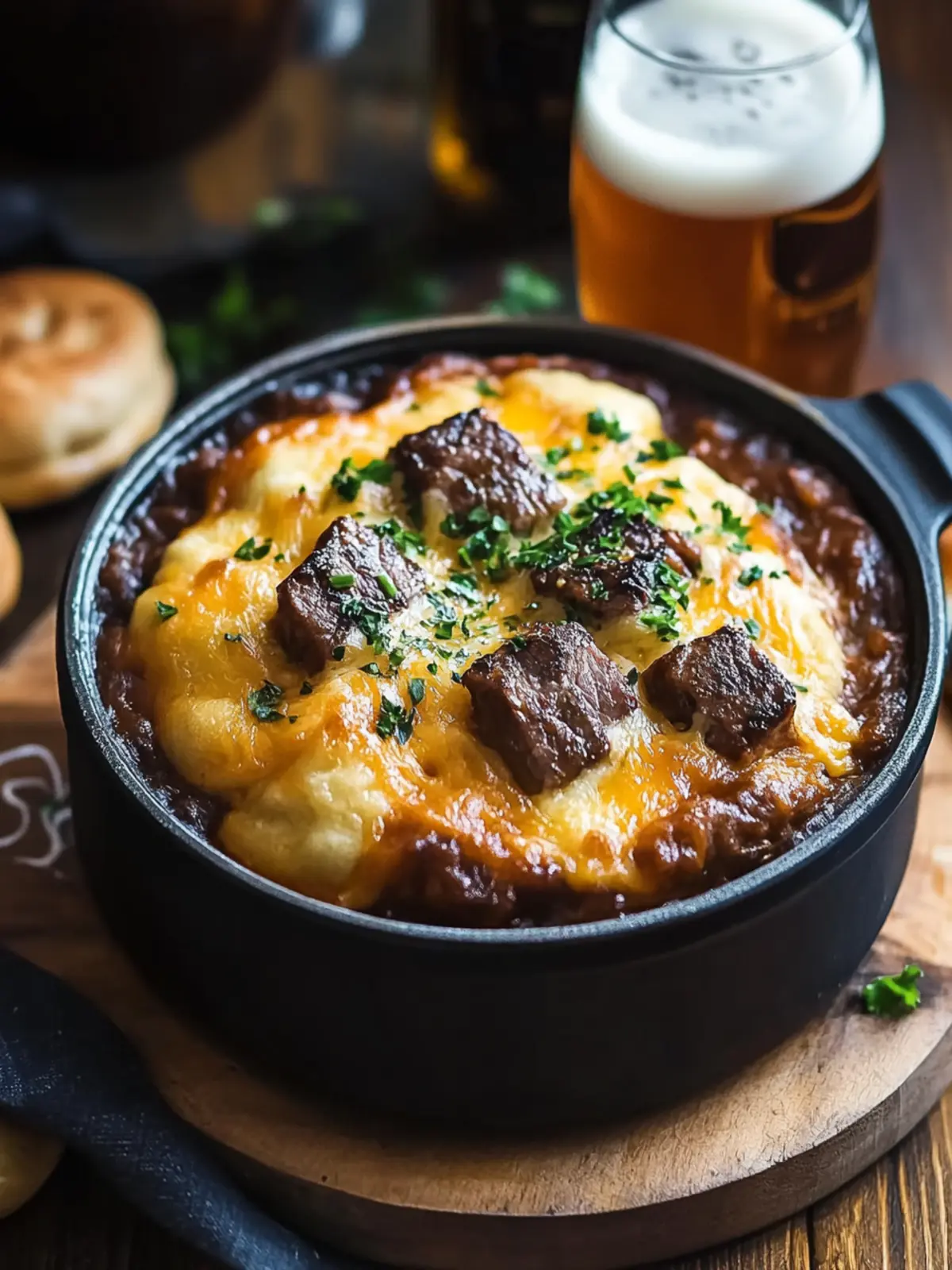 Herzhafter Guinness-Rindfleischeintopf mit Cheddar-Kräuterdumplings Genuss für kalte Tage 4 Herzhafter Guinness-Rindfleischeintopf mit Cheddar-Kräuterdumplings Genuss