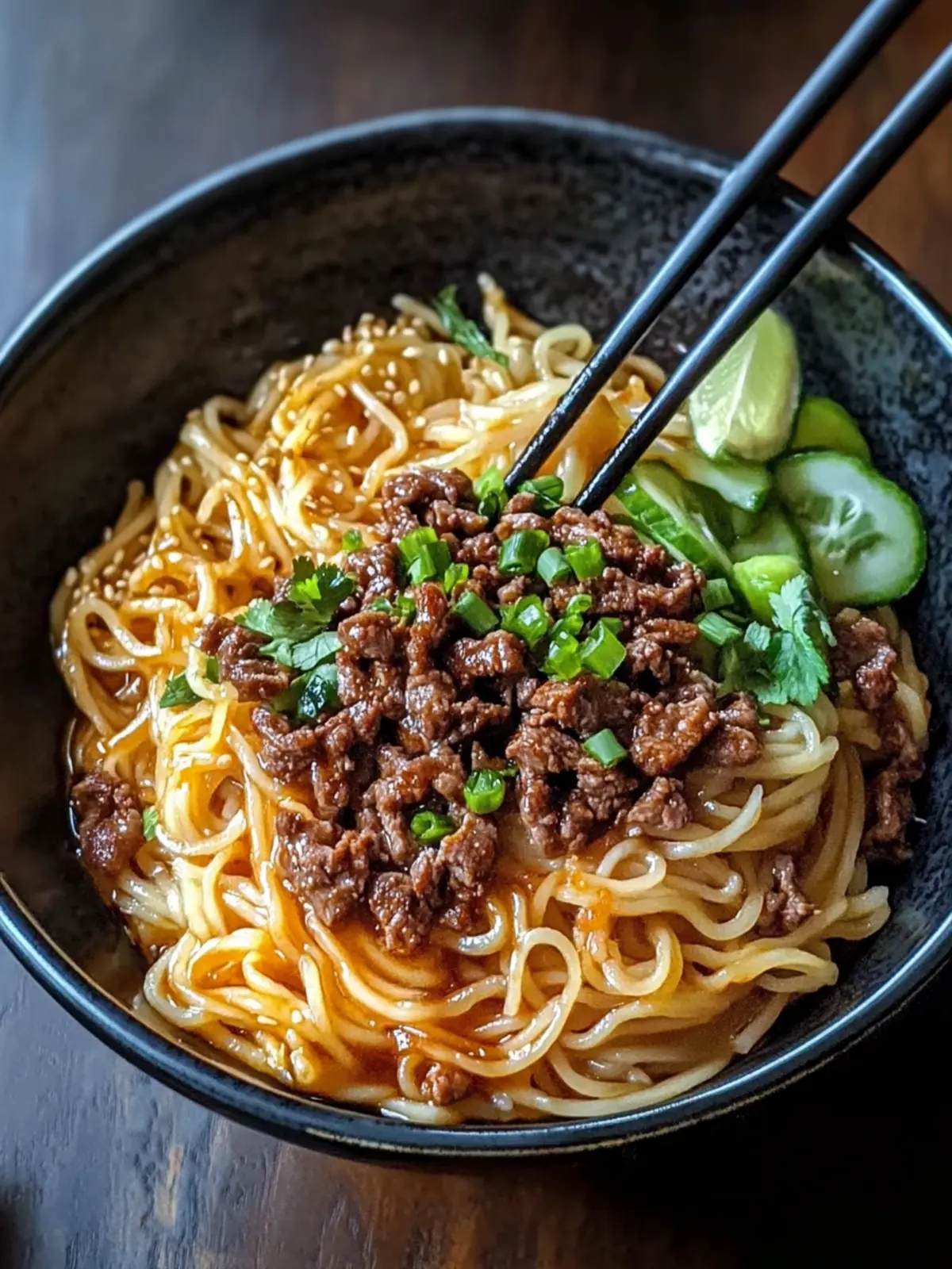 Schnelle 30-Minuten Mongolische Rindfleisch Nudeln für Genießer 3 30-Minuten Mongolische Rindfleisch Nudeln