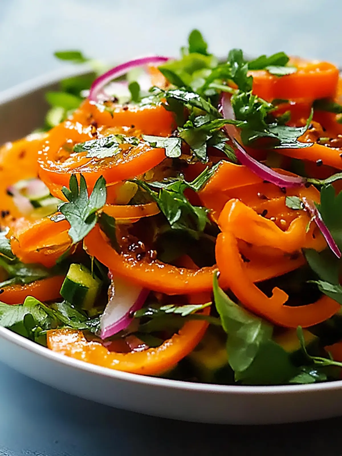 Koreanische Karottensalat: Frisch & Schnell zubereitet! 2 Koreanische Karottensalat