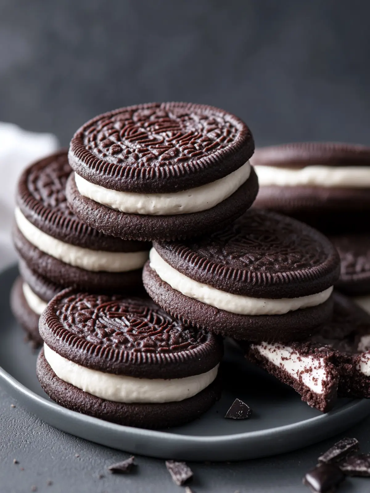 Oreo-inspirierte Kakaokekse – Himmlisch und hausgemacht! 2 Oreo-inspirierte Kakaokekse