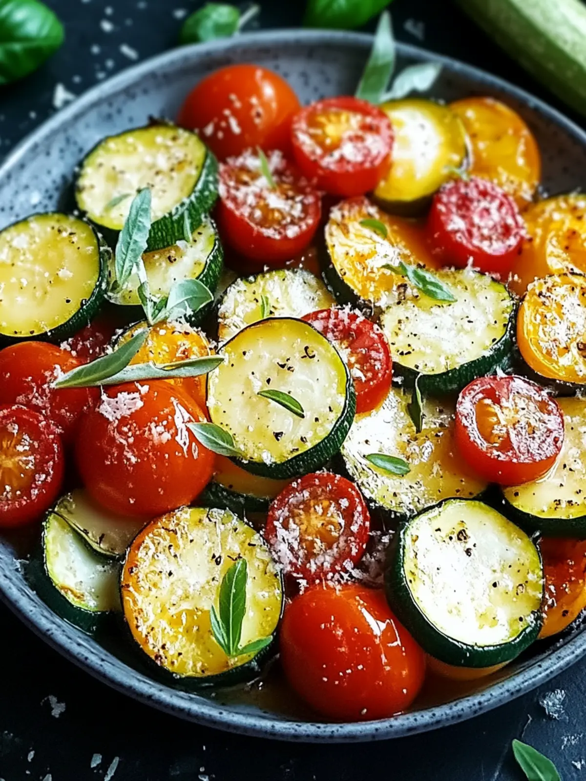Röstknoblauch-Parmesan-Zucchini, Kürbis und Tomaten für jeden Tag 2 Röstknoblauch-Parmesan-Zucchini, Kürbis und Tomaten