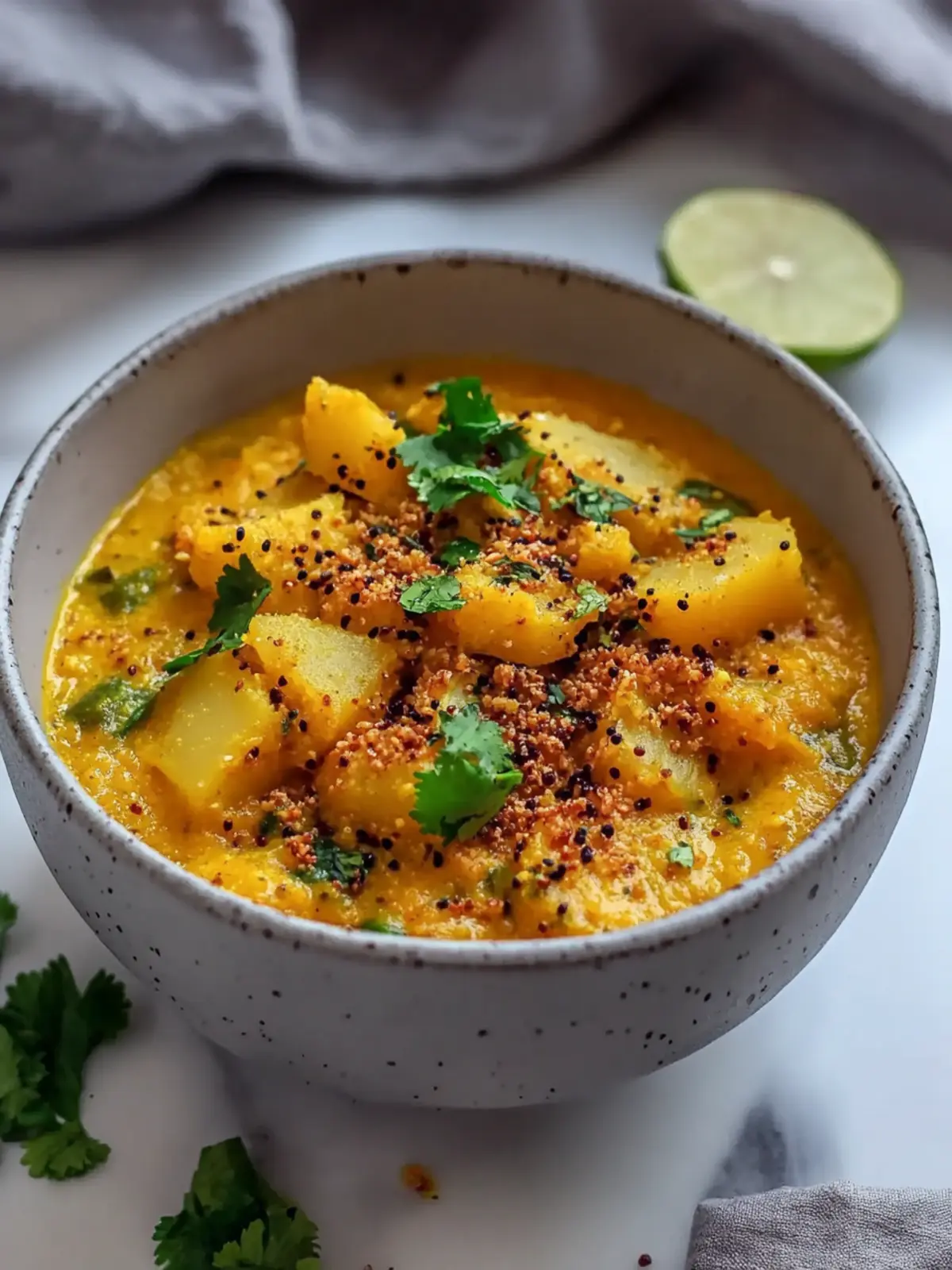 Säuerlicher Limetten-Kohlrabi-Curry für schnelles Kochen 4 Säuerlicher Limetten-Kohlrabi-Curry