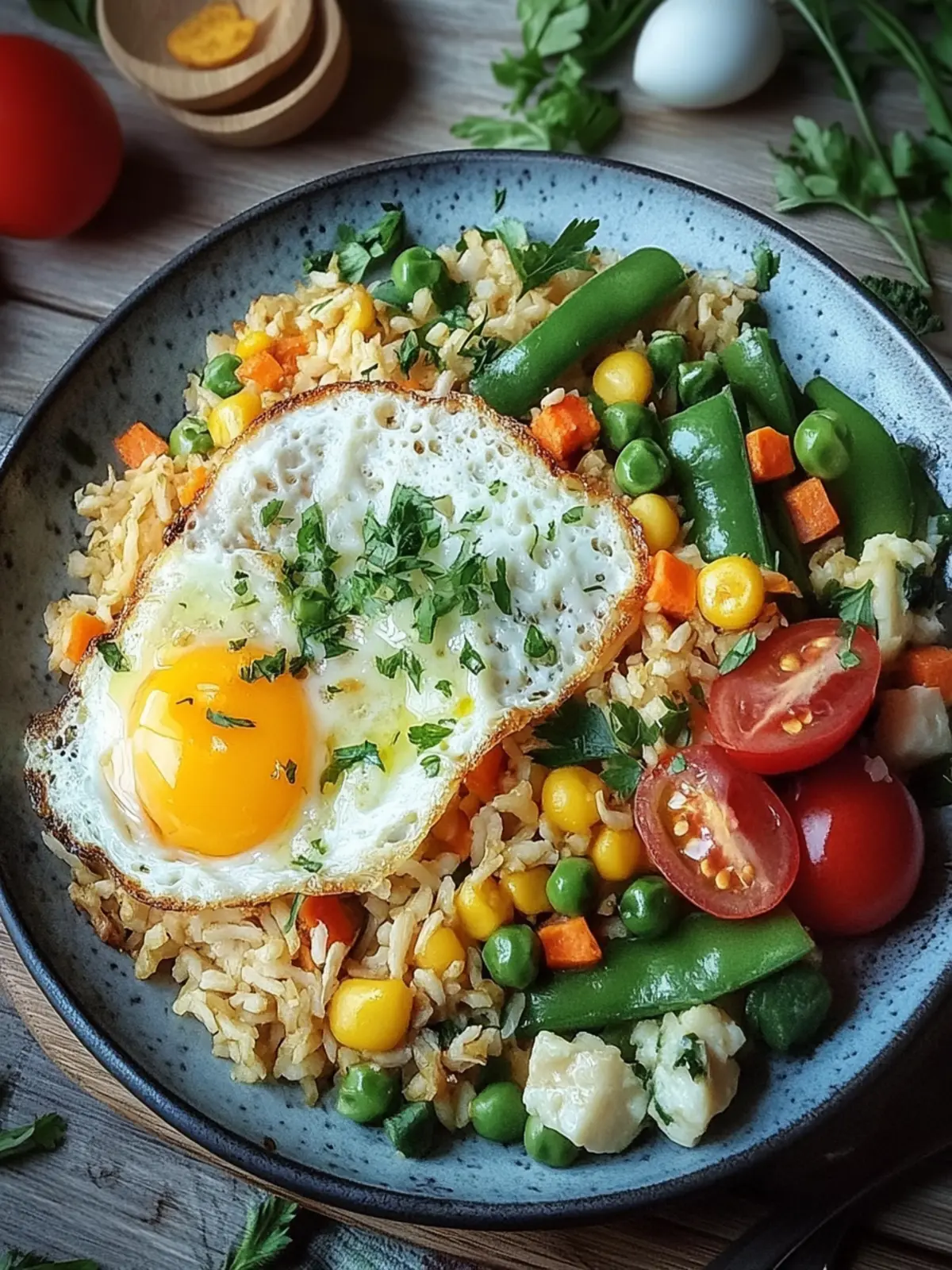 Bratreis mit Ei und Gemüse – Schnell und gesund genießen 3 Bratreis mit Ei und Gemüse