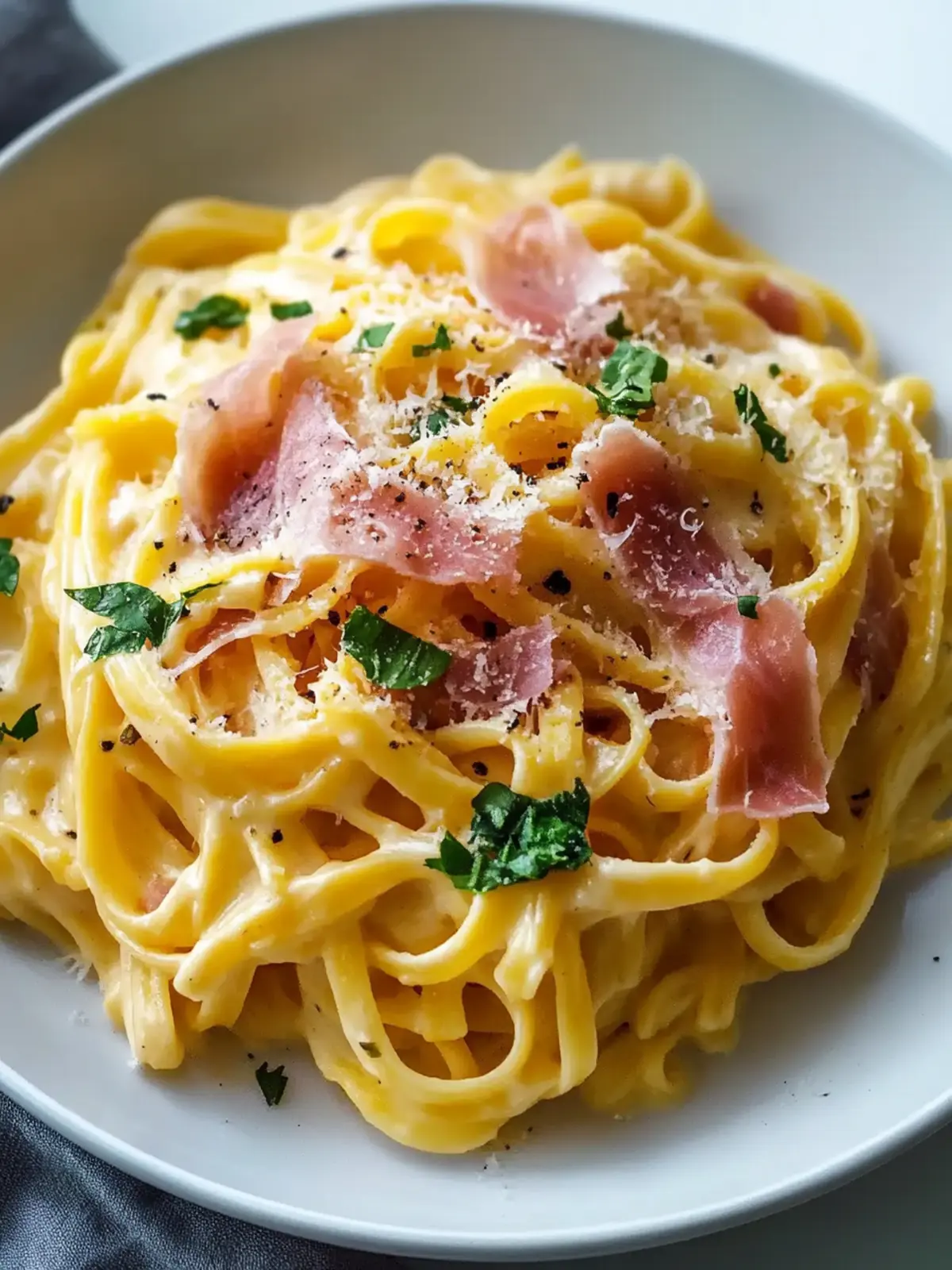 Cremige Kürbis Alfredo Pasta mit knusprigem Prosciutto genießen 2 Cremige Kürbis Alfredo Pasta mit knusprigem Prosciutto