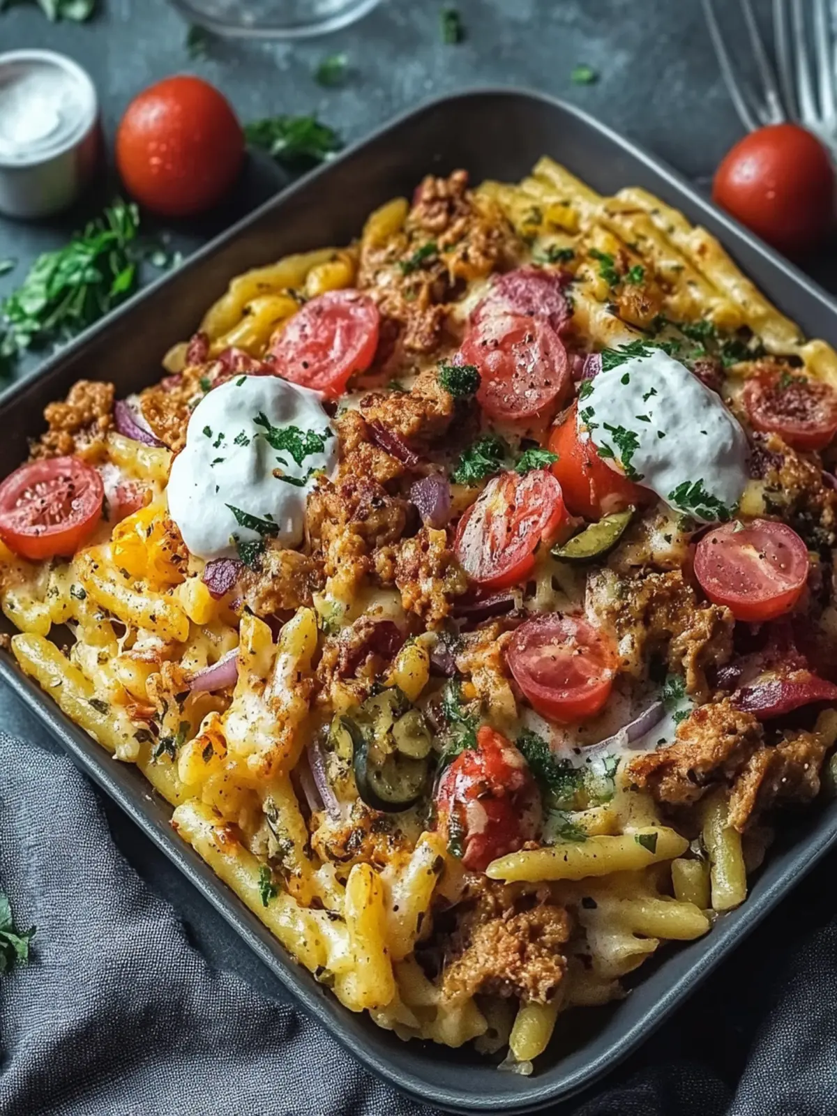 Leckeres Gyros Spätzle Blech für Einfachen Genuss zu Hause 3 Gyros Spätzle Blech