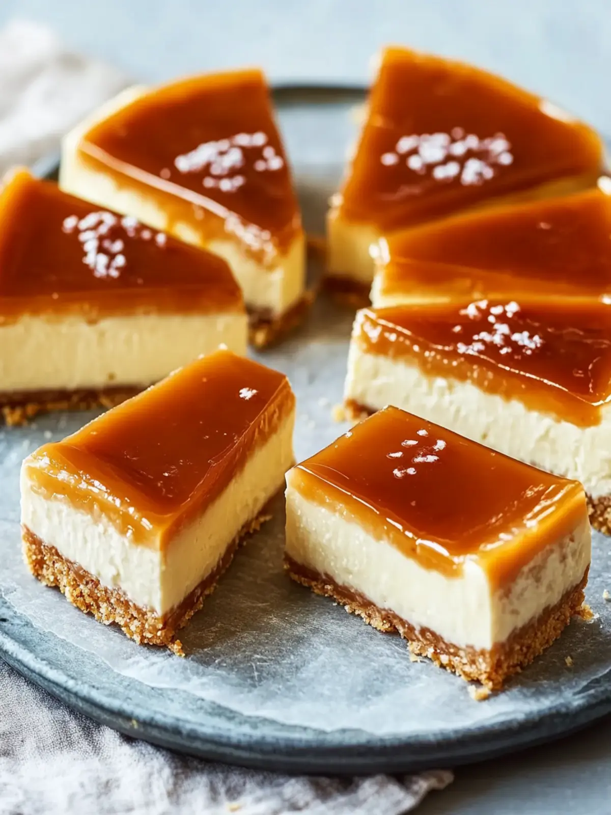 No-Bake Karamell Käsekuchen Riegel für den süßen Genuss 4 No-Bake Karamell Käsekuchen Riegel