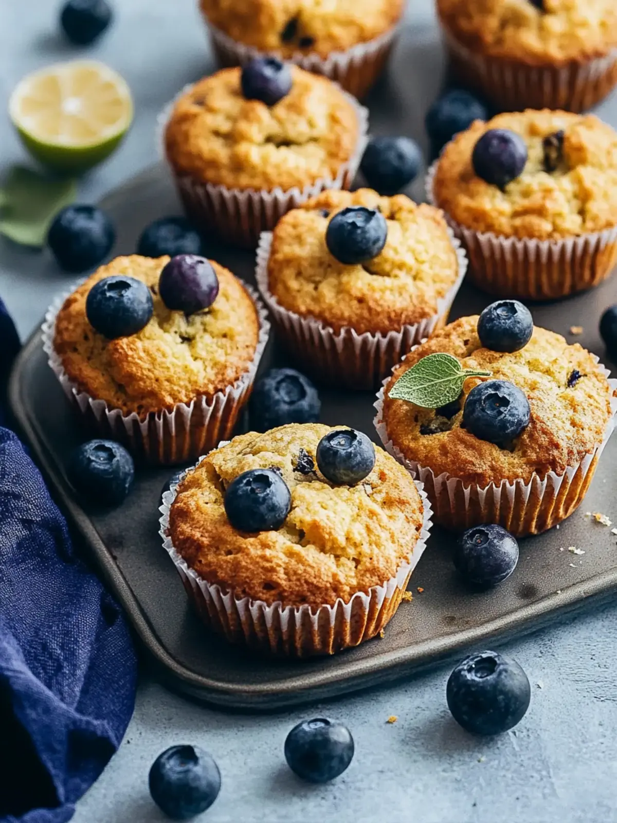 Vegane Zitronen-Blaubeer-Muffins für den perfekten Start in den Tag 5 Vegane Zitronen-Blaubeer-Muffins