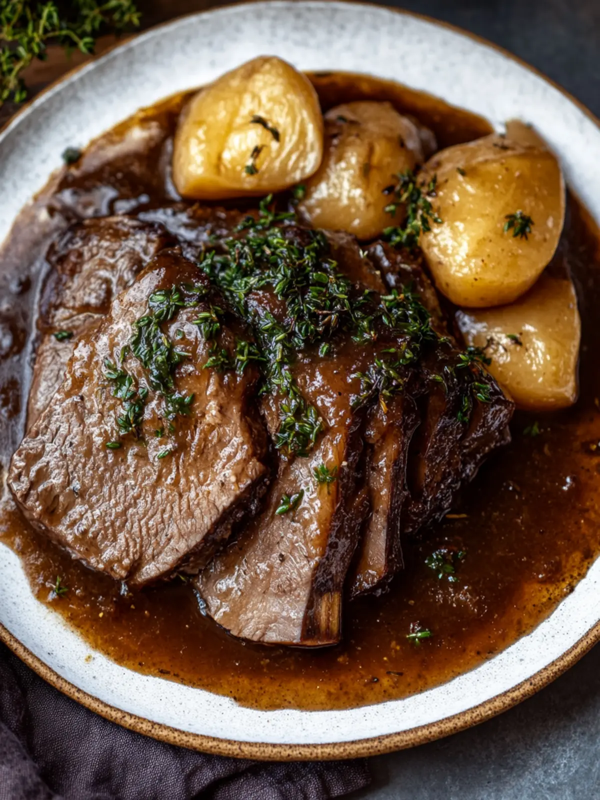 Sauerbraten Geheimnis: Zarter deutscher Schmorbraten entdecken 3 Sauerbraten