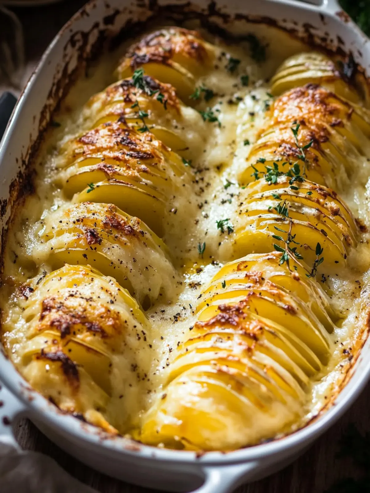 Hasselback Kartoffelgratin: Cremig und knusprig genießen 5 Hasselback Kartoffelgratin