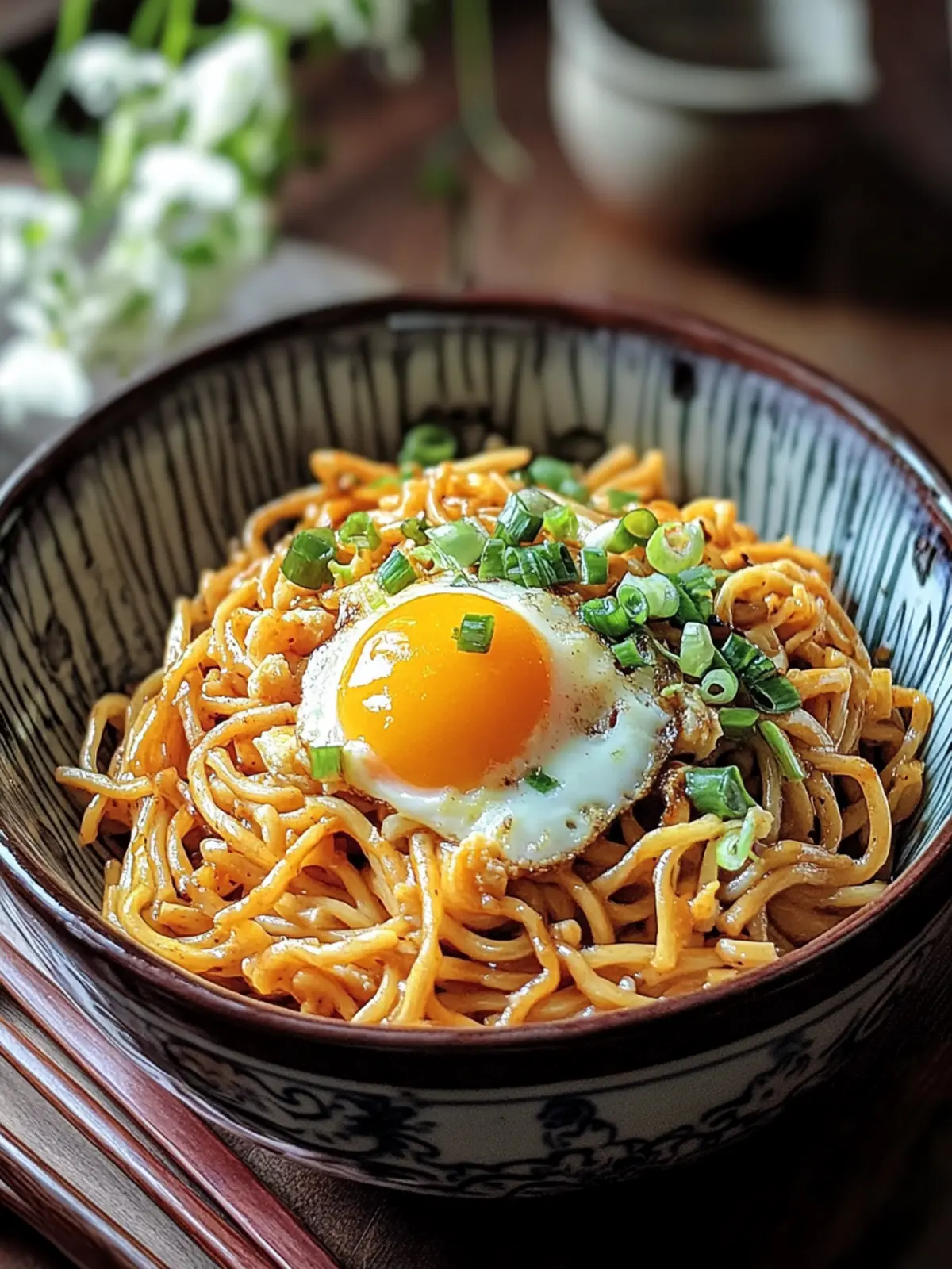 Leckere Chinesische gebratene Nudeln mit Ei für jeden Anlass 4 Chinesische gebratene Nudeln mit Ei