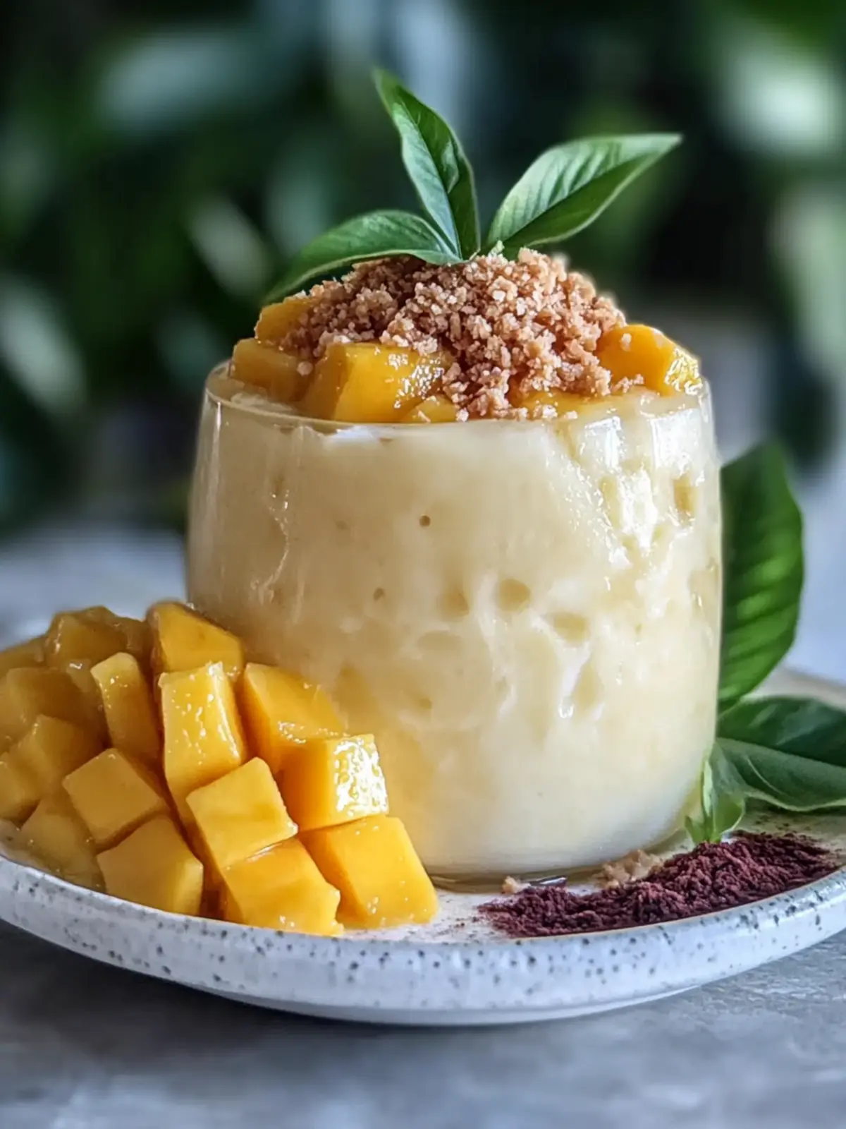 Einfache Thai-Klebereis mit Mango Rezept für köstliche Sommermomente 2 Einfache Thai-Klebereis mit Mango Rezept mit cremiger Kokosmilch perfekt für Sommerdesserts