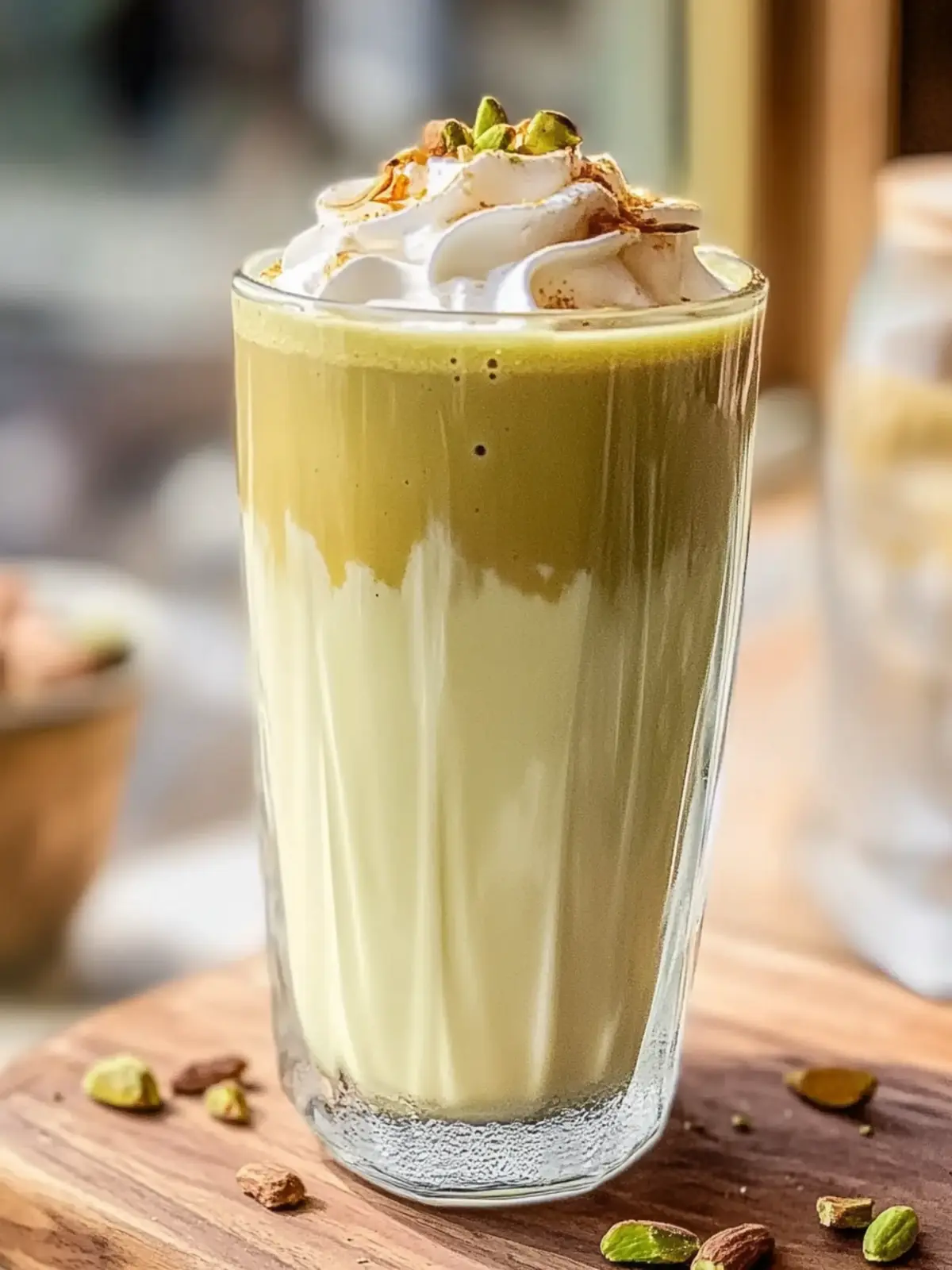 Eisige Pistazien-Latte mit nur 4 Zutaten selbstgemacht 2 Eisige Pistazien-Latte