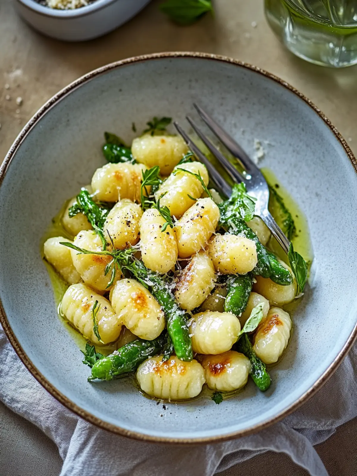 Gnocchi mit grünem Spargel
