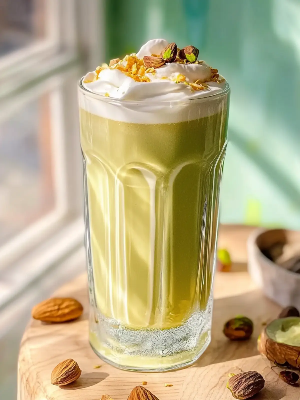 Eisige Pistazien-Latte mit nur 4 Zutaten selbstgemacht 4 Eisige Pistazien-Latte