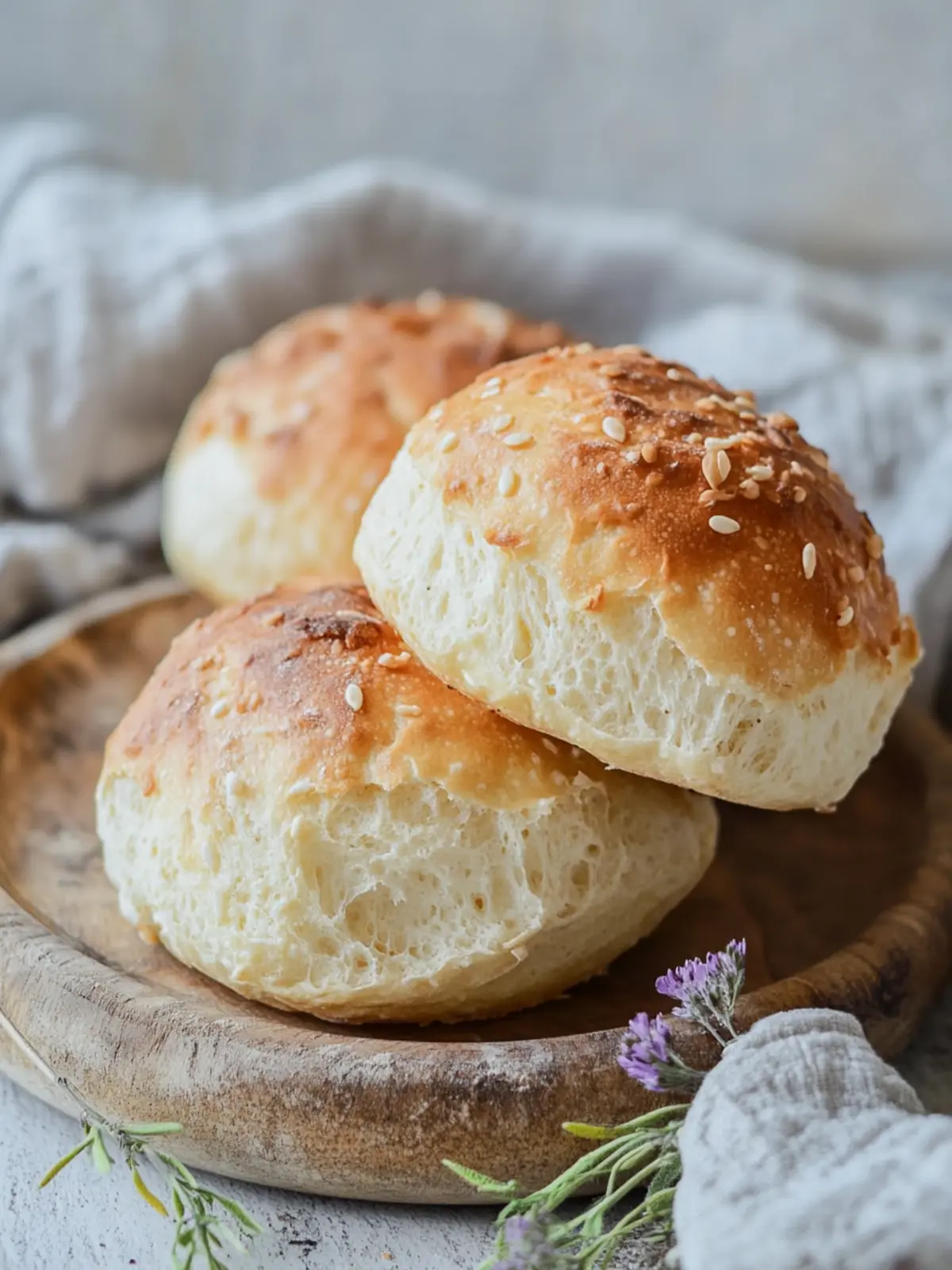 Kalorienarme Quarkbrötchen: Fluffige Genüsse in 20 Minuten 3 kalorienarme Quarkbrötchen