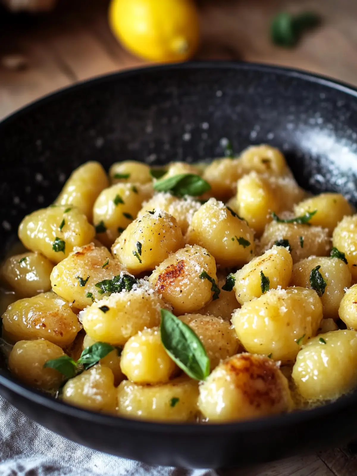 Ein-Pfannen Zitronen Hähnchen Gnocchi für eine schnelle Freude 2 Ein-Pfannen Zitronen Hähnchen Gnocchi