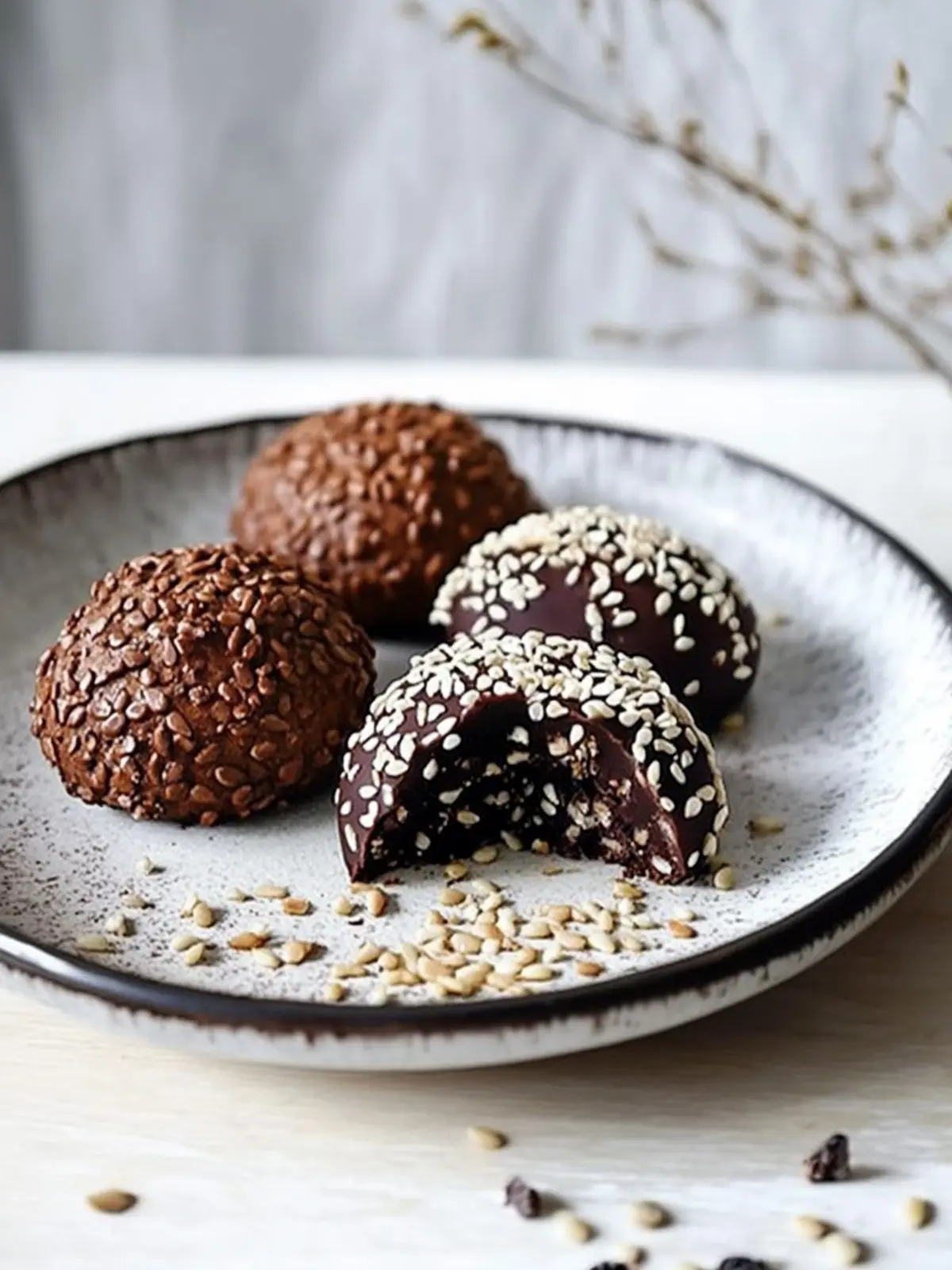 Gesunde Sesam Miso Schokoladenkekse für alle Naschkatzen 5 Sesam Miso Schokoladenkekse