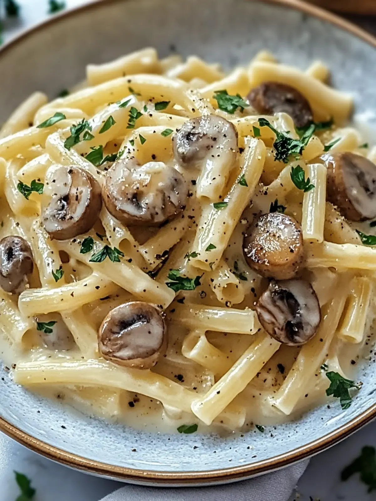 Cremige toskanische Pilz-Pasta-Pfanne für schnelle Genussmomente 3 Cremige toskanische Pilz-Pasta-Pfanne