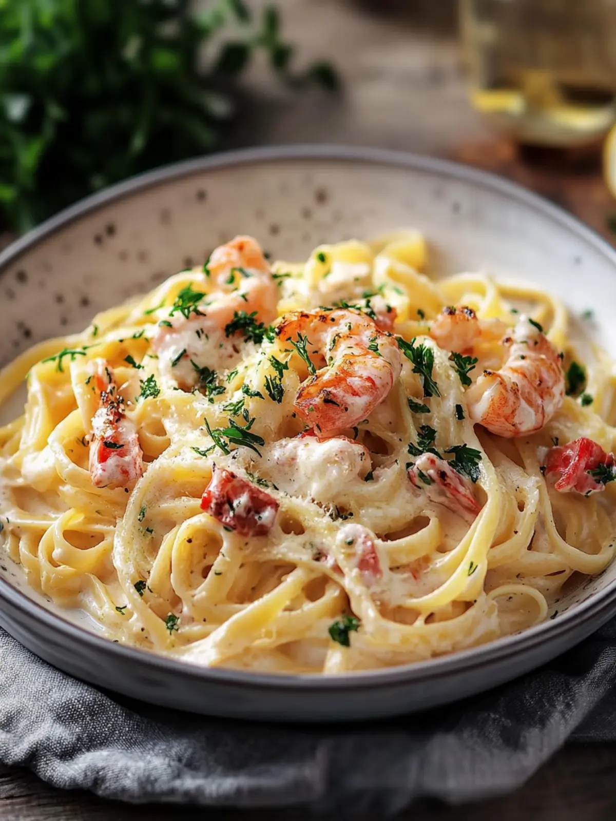 Hummerpasta mit Weißweinsauce für ein Festmahl zuhause 3 Hummerpasta mit Weißweinsauce