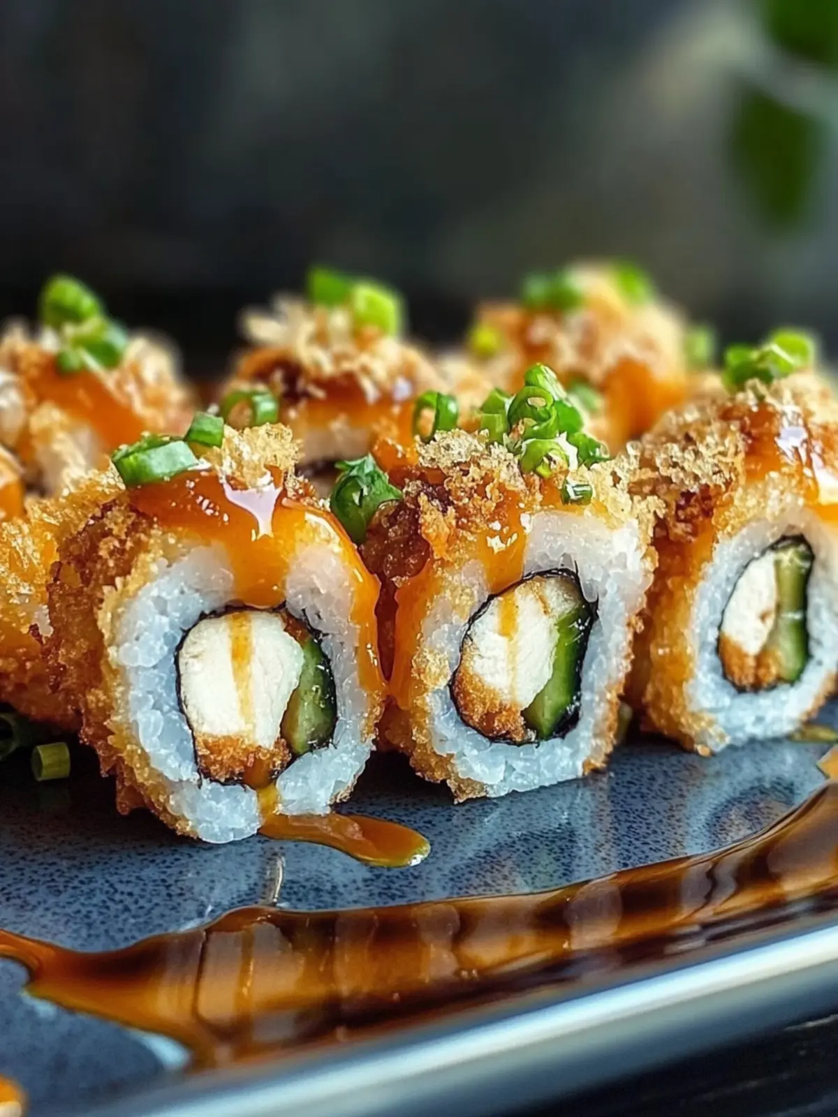 Crispy Chicken Tempura Rolle mit feuriger Mayo erleben 2 Crispy Chicken Tempura Rolle