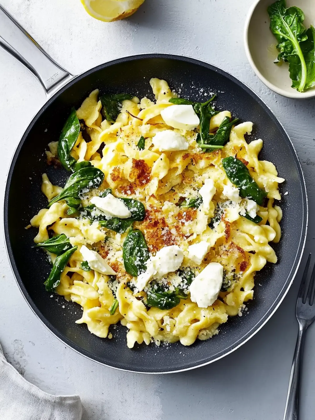 Babyspinat-Spätzle-Pfanne: Gesundes Rezept für jeden Tag 4 Babyspinat-Spätzle-Pfanne