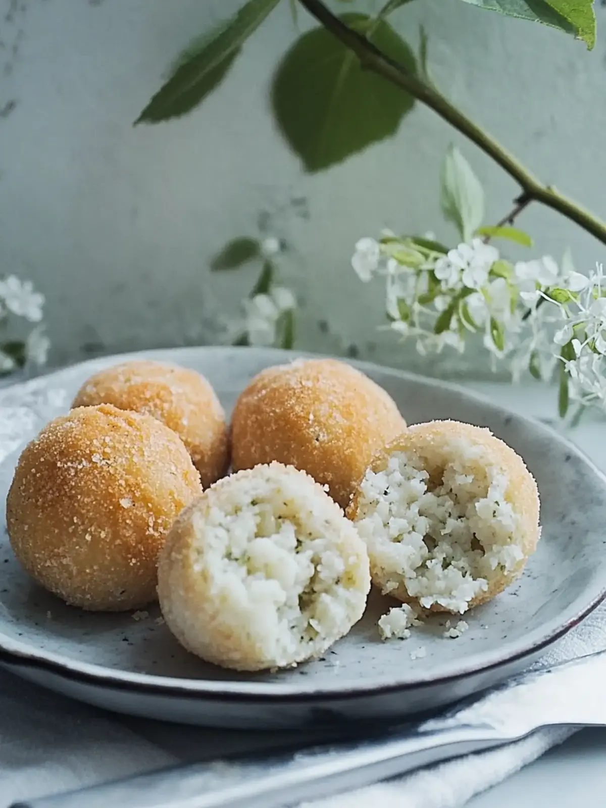 Gebackene Reisknödel: Knusprig, Käse und einfach lecker! 4 Gebackene Reisknödel