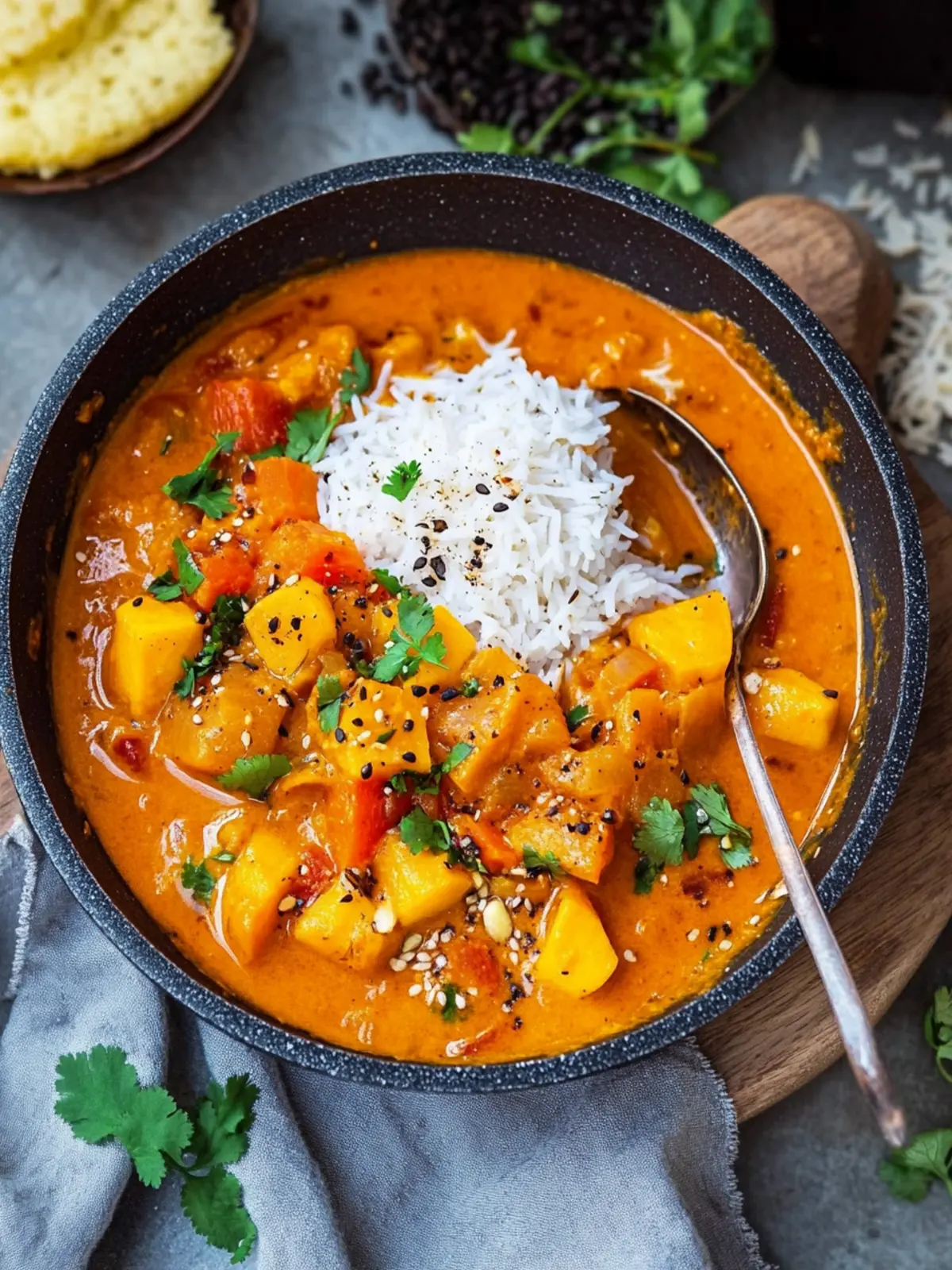 Bester Kürbis-Curry mit Kokosmilch und Reis für den Herbst 5 Bester Kürbis-Curry mit Kokosmilch und Reis