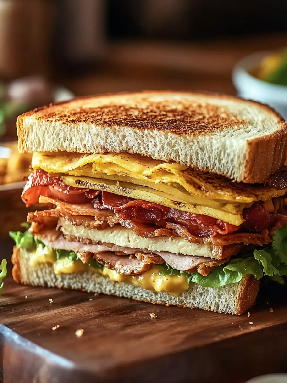Saftiger Cowboy Club Sandwich für den perfekten Genuss 5 Cowboy Club Sandwich