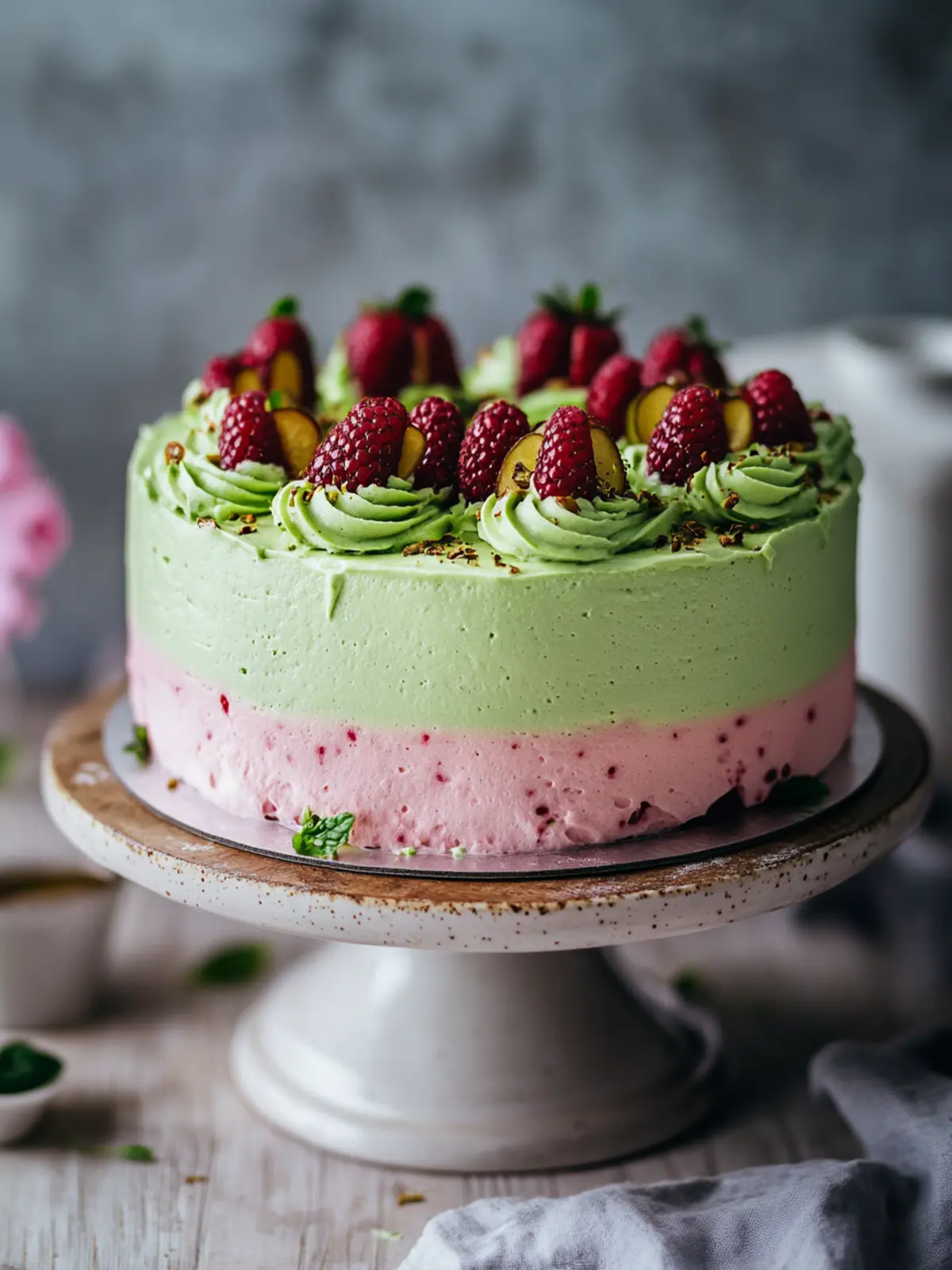 Delightful Erdbeer Matcha Kuchen für süße Genussmomente 2 Delightful Erdbeer Matcha Kuchen