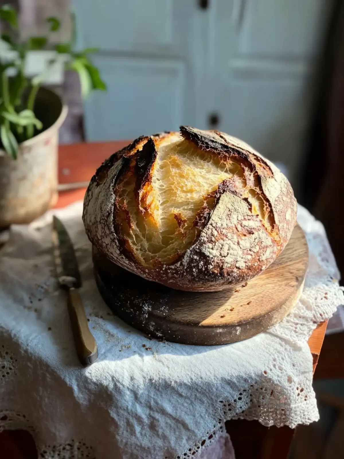 Crispy Sauerteigbrot mit Dinkel und leckeren Samen 3 Sauerteigbrot