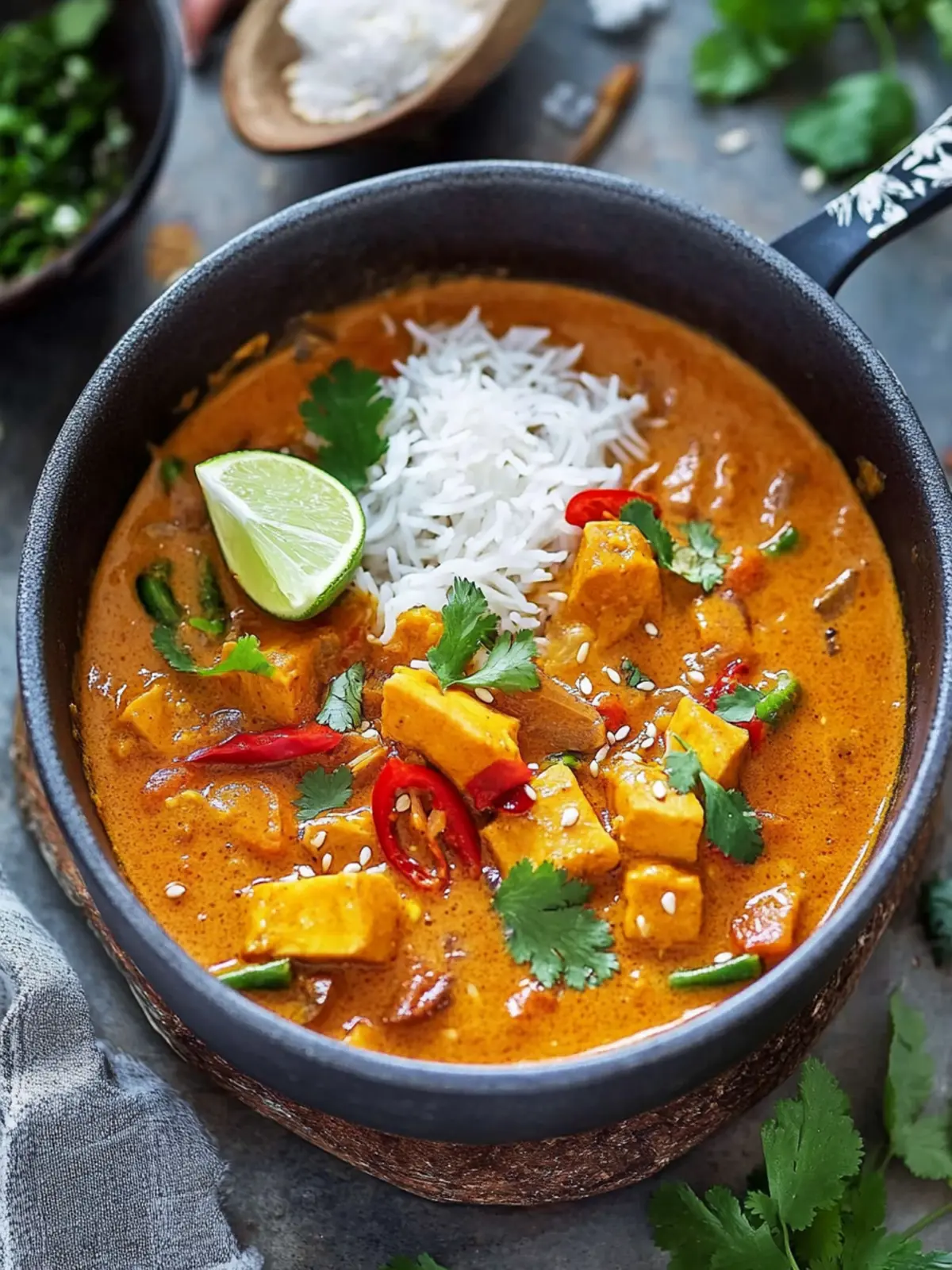Bester Kürbis-Curry mit Kokosmilch und Reis für den Herbst 4 Bester Kürbis-Curry mit Kokosmilch und Reis