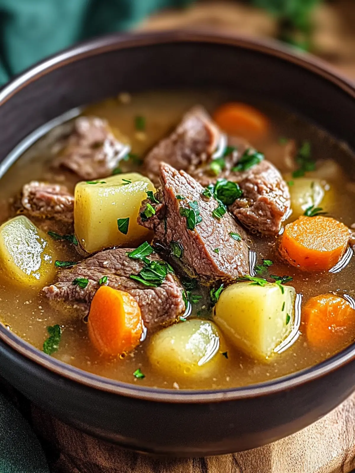 Rindfleisch- und Kartoffelsuppe für gemütliche Winterabende 5 Rindfleisch- und Kartoffelsuppe