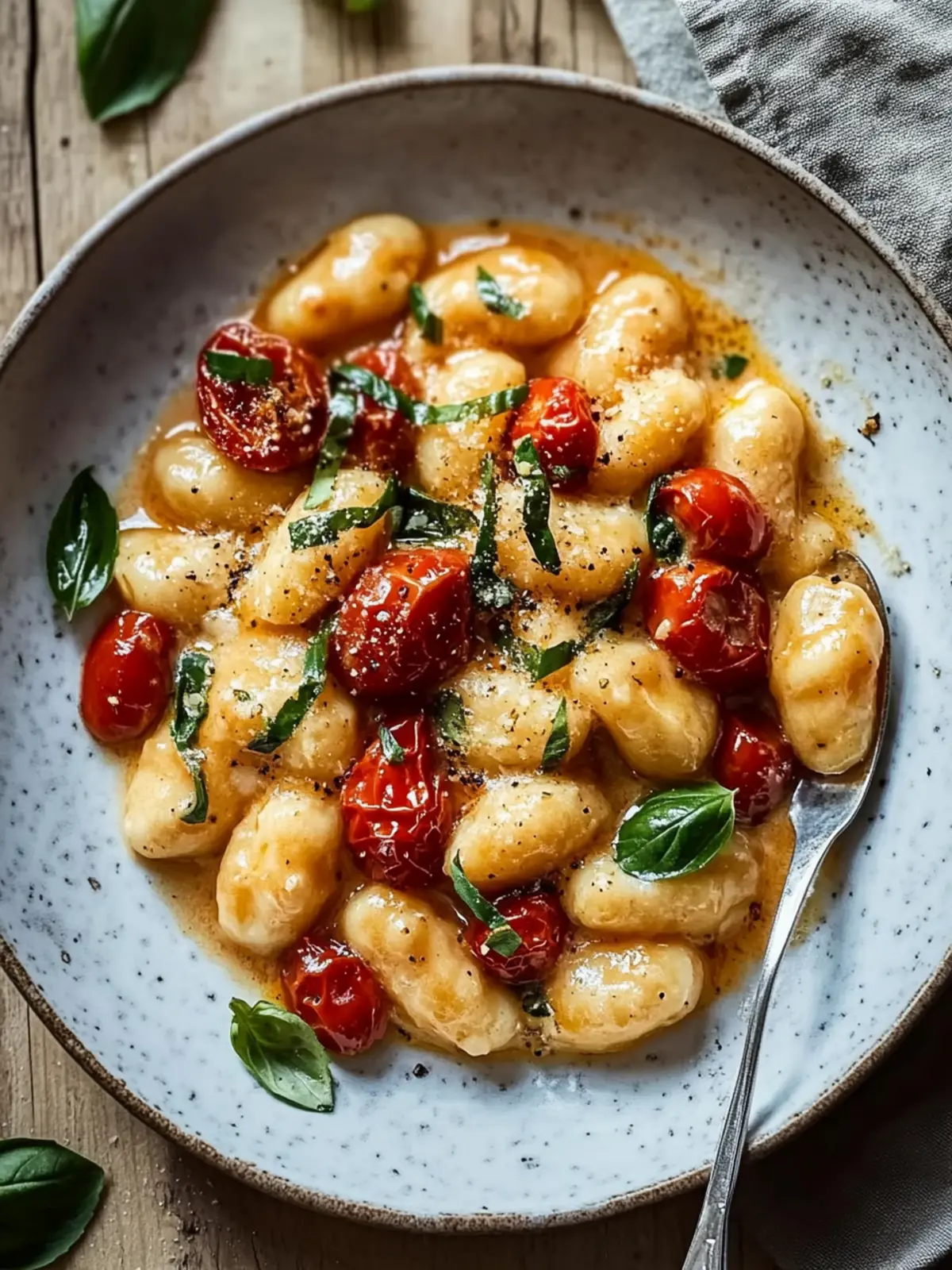 Gnocchi in cremiger Sauce mit getrockneten Tomaten für jeden Abend 5 Gnocchi in cremiger Sauce mit getrockneten Tomaten