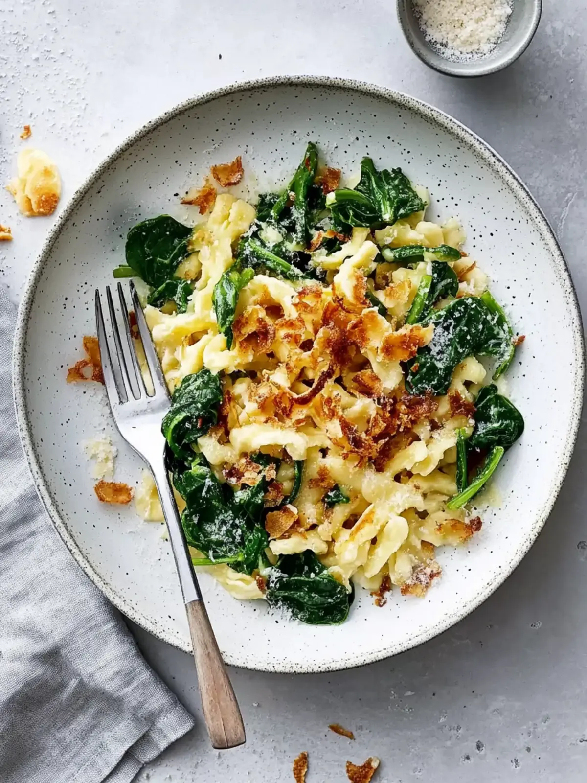 Babyspinat-Spätzle-Pfanne: Gesundes Rezept für jeden Tag 5 Babyspinat-Spätzle-Pfanne