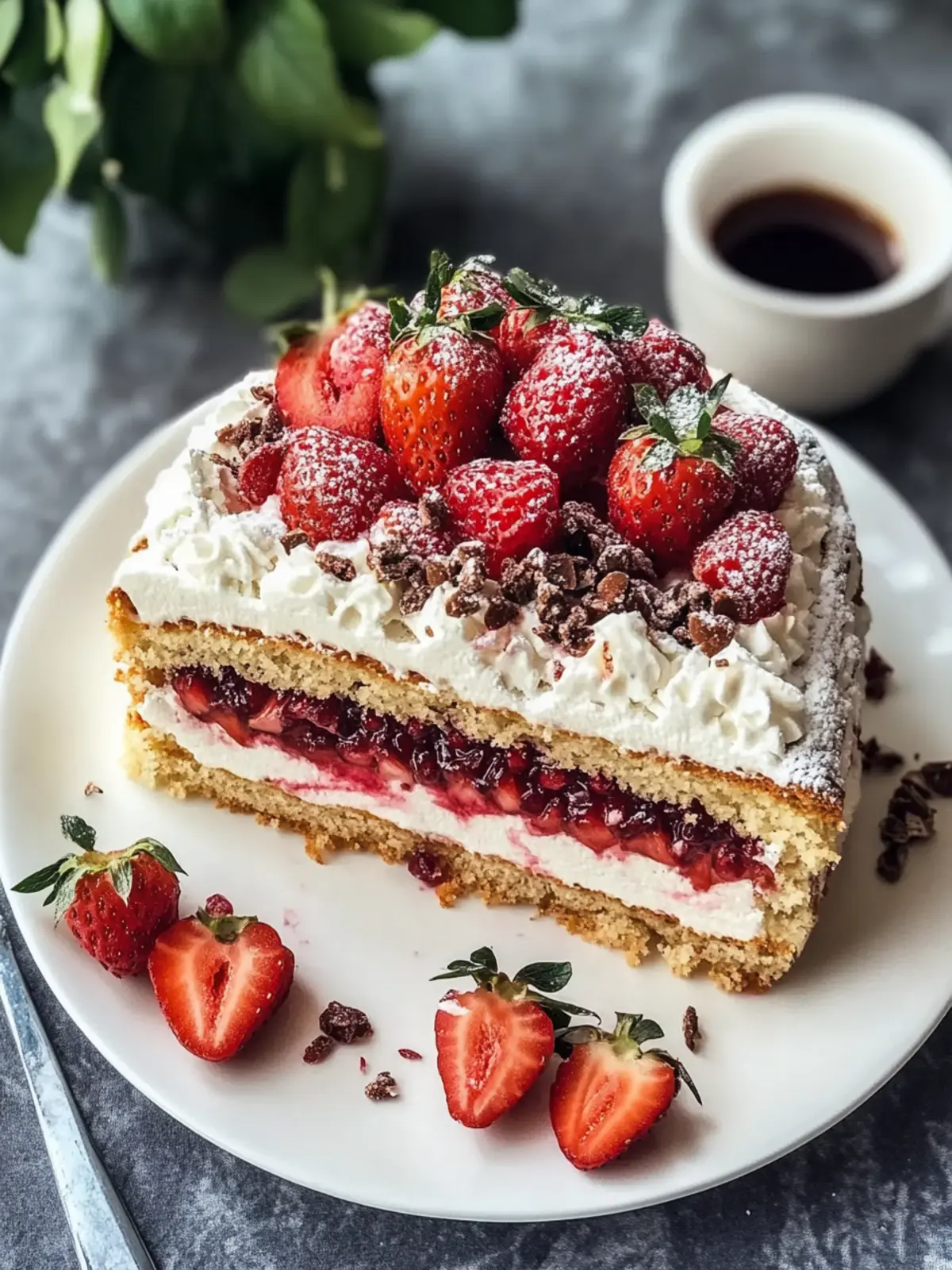 Erdbeer-Kaffekuchen im Schnellkochtopf – Fluffiger Genuss! 2 Erdbeer-Kaffekuchen