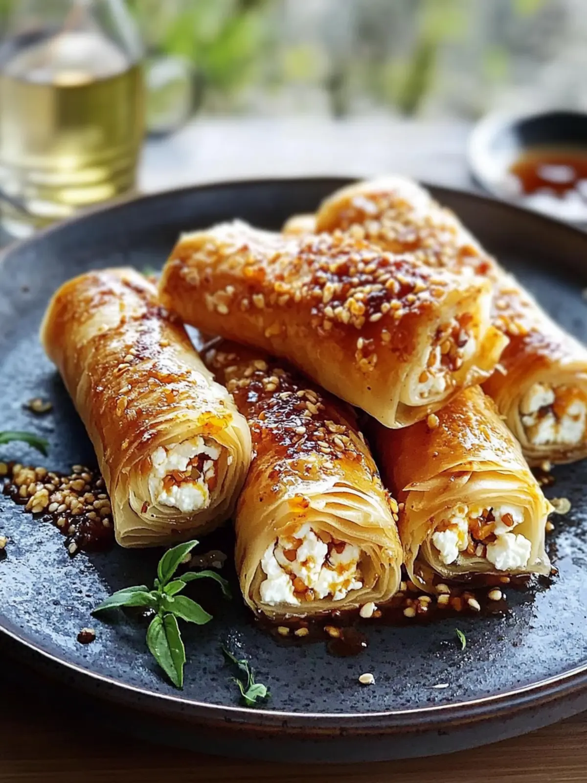 Ofen gebratene Feta-Rollen mit Chili-Honig – Einfach unwiderstehlich! 2 Ofen gebratene Feta-Rollen mit Chili-Honig