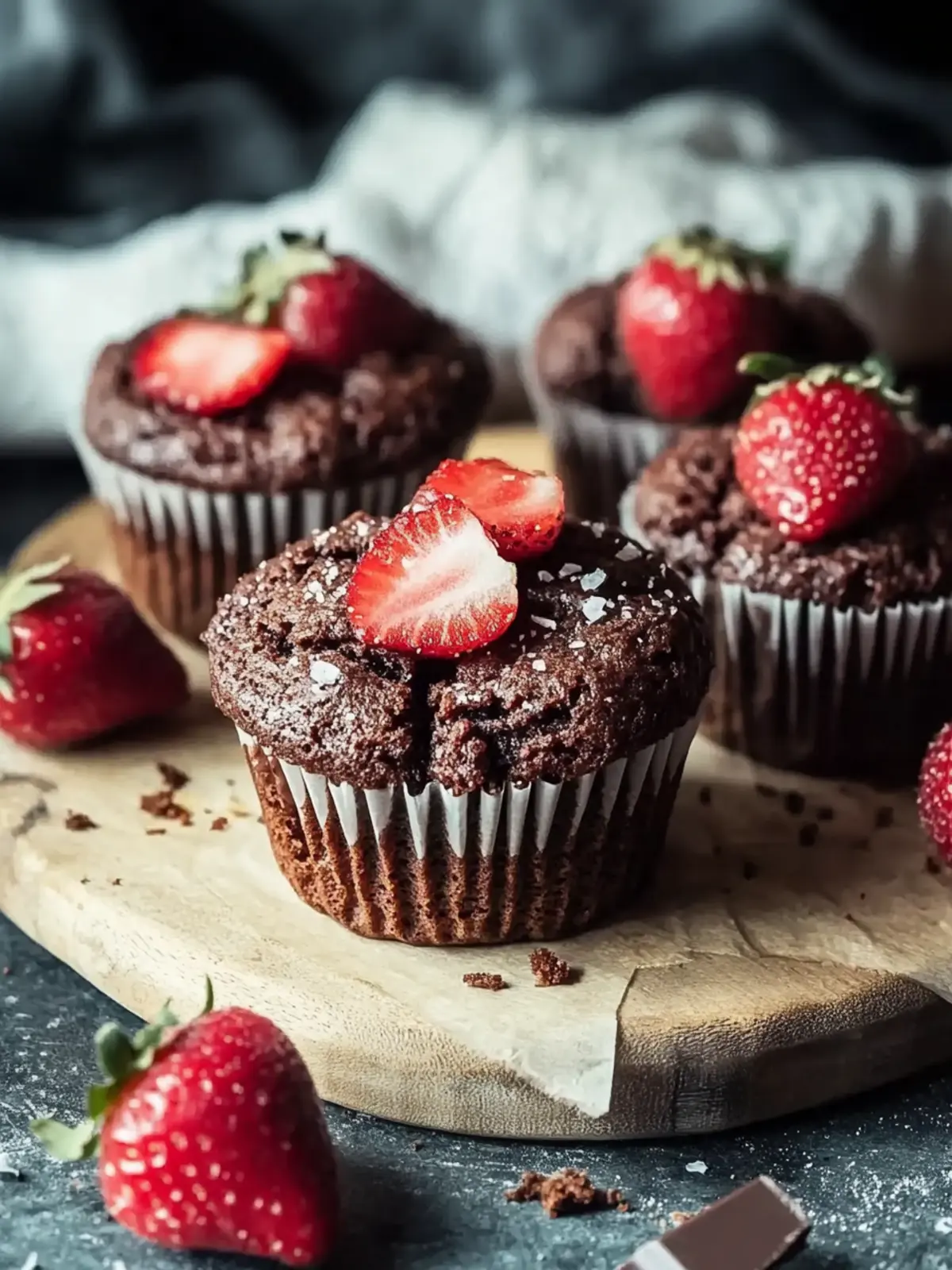 Erdbeer-Schokoladen-Muffins: Lecker und einfach gemacht! 2 Erdbeer-Schokoladen-Muffins