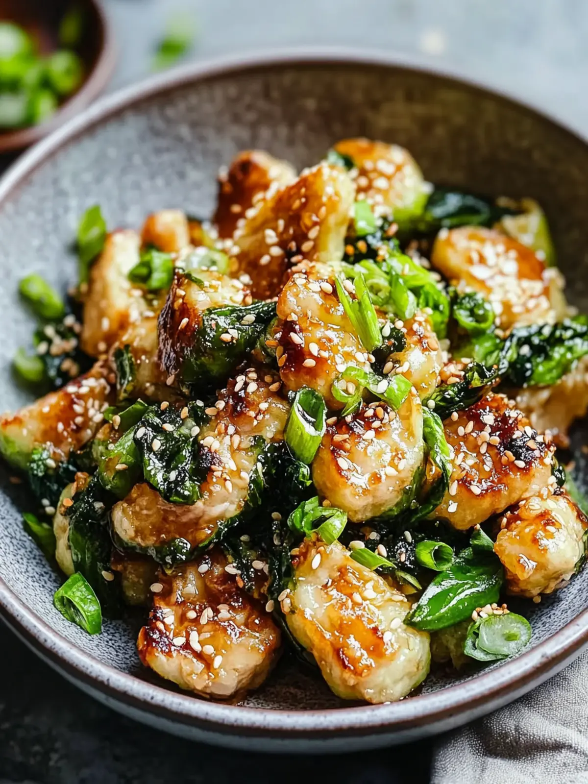 Miso-Sesam-Glasierte Rosenkohl